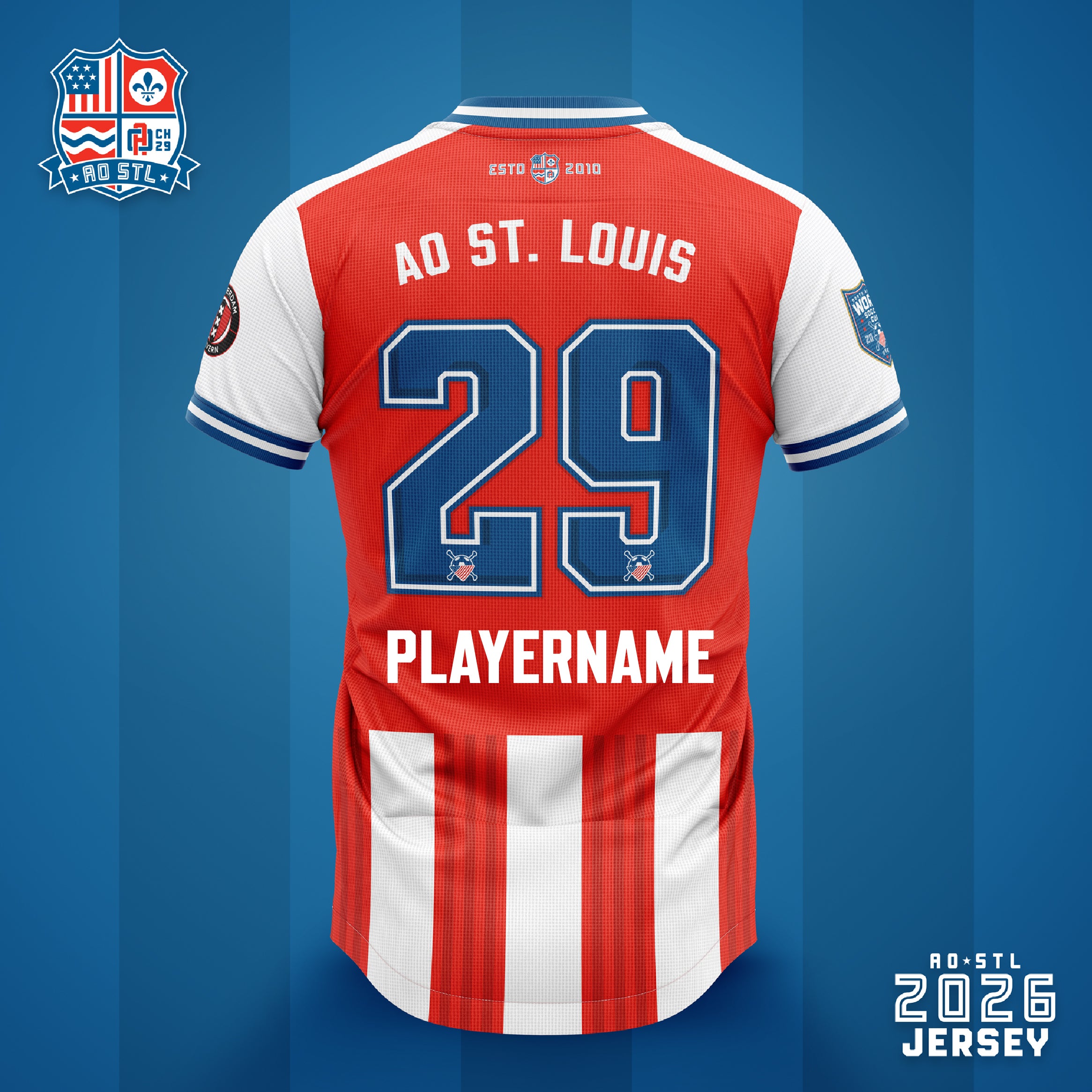 American Outlaws St. Louis - Red & White Jersey