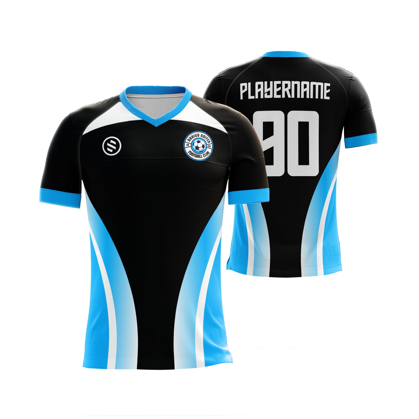 Arrigo United FC - Black/Blue Game Jersey