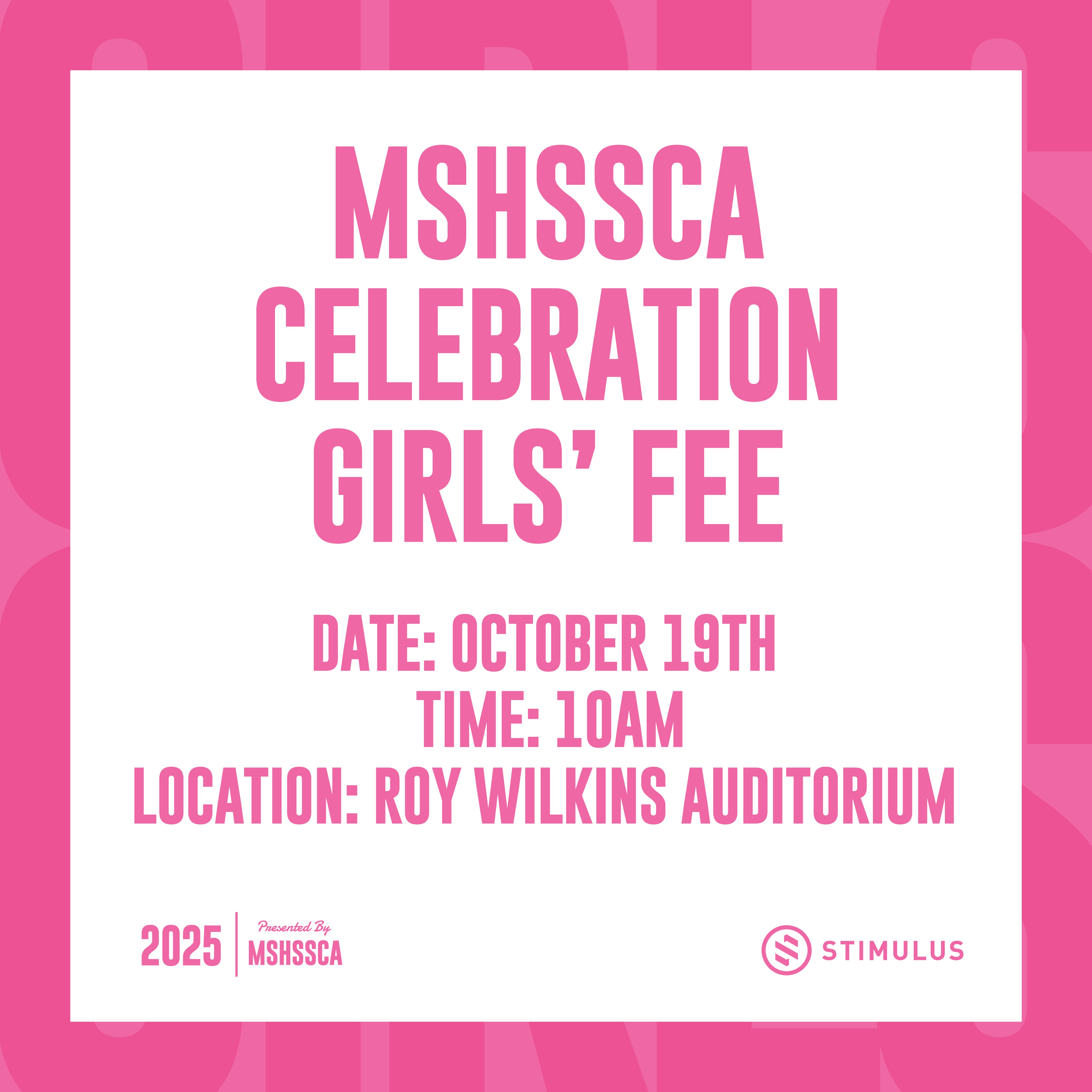 MSHSSCA - All State PLAYER Fee - Girls