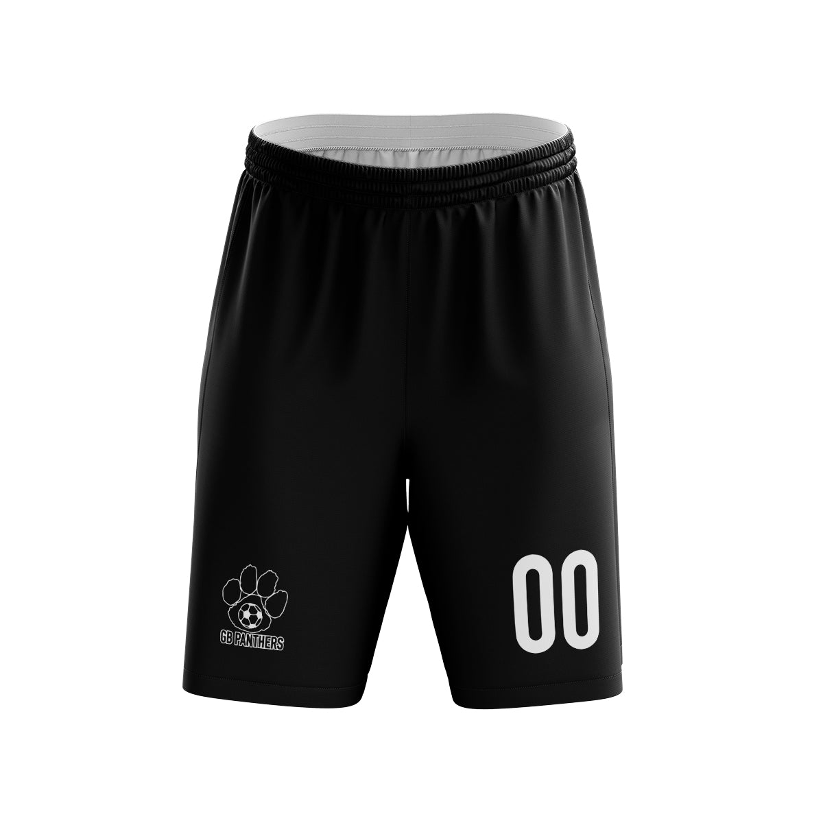 GB Panthers - Black Game Shorts(Black Logo)