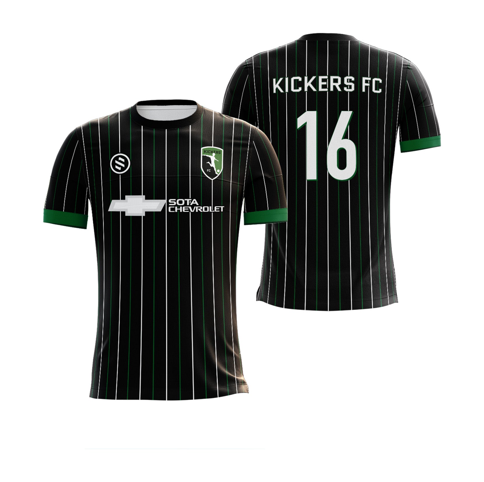 Kickers FC  - Black Game Jersey (NPL, ECNL)