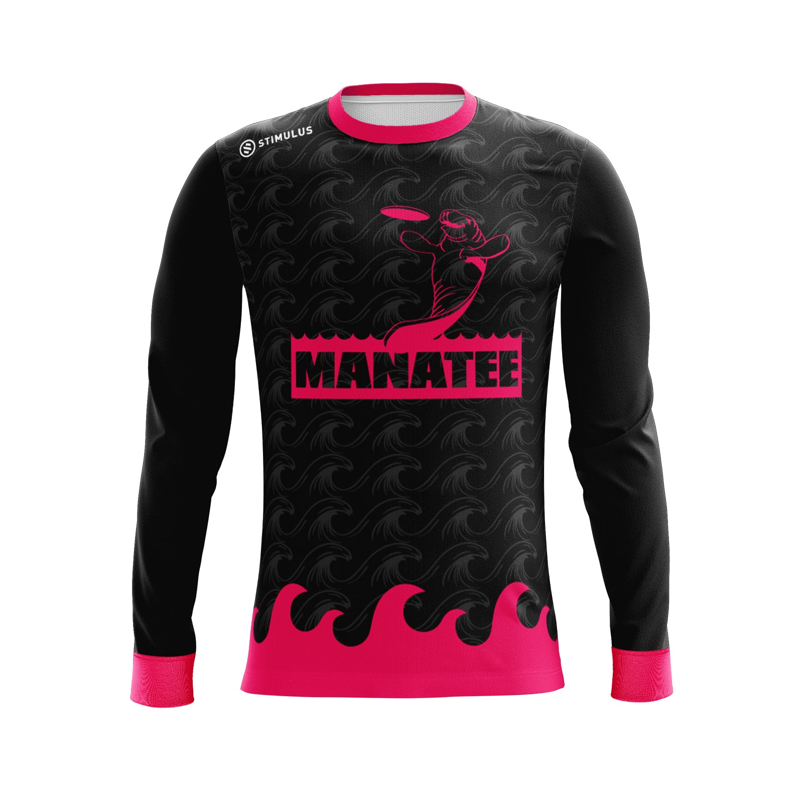 Manatee- Black Long Sleeve Jersey