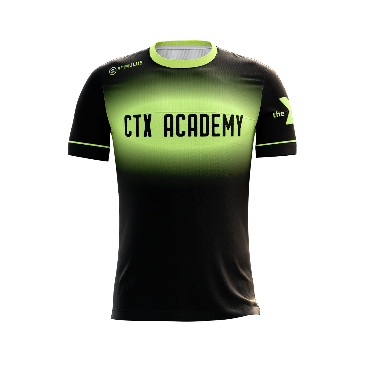 CTX Soccer Academy - Black and Neon Light Green Game Jersey