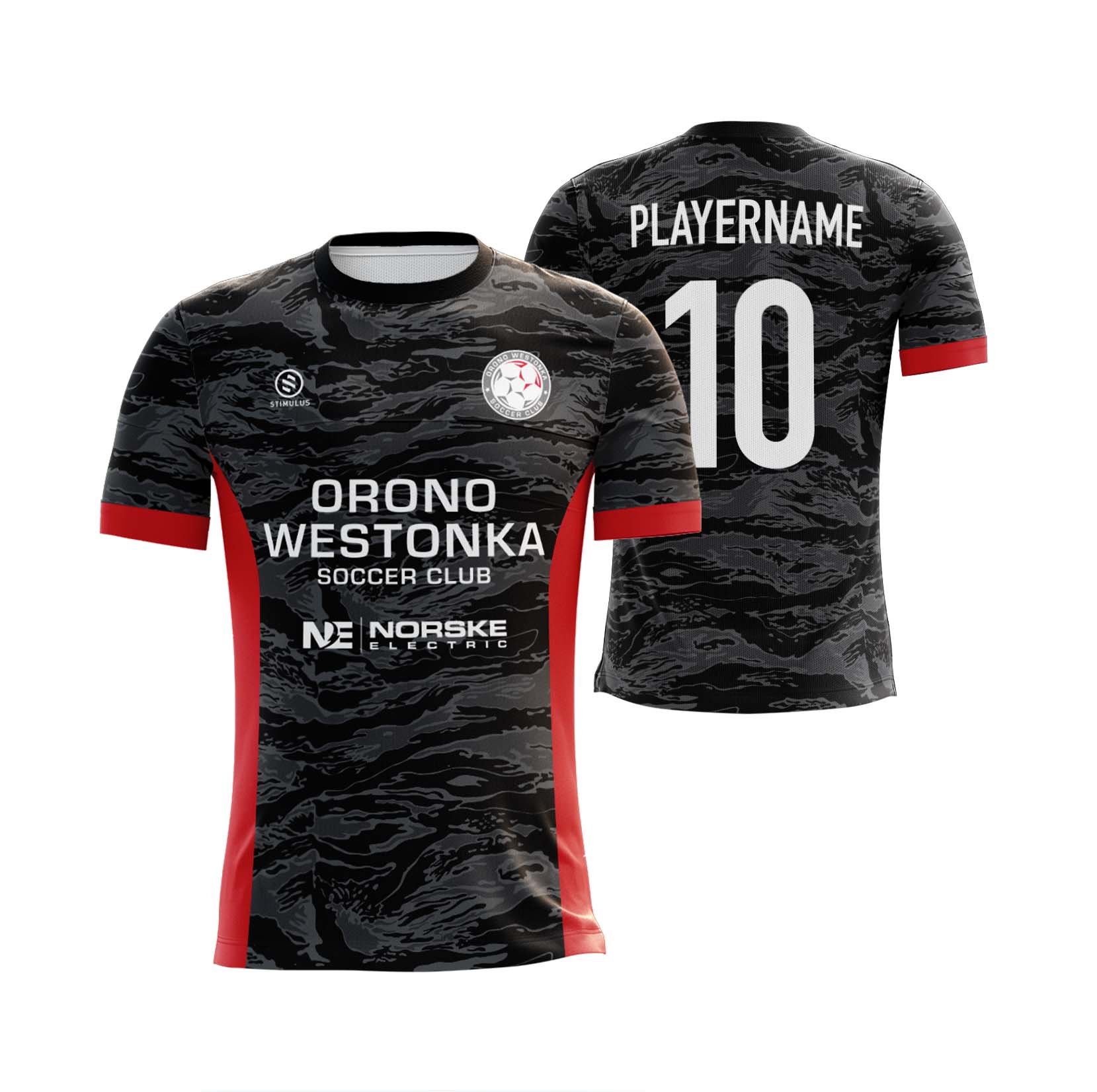 Orono Westonka Soccer Club - Black Game Jersey