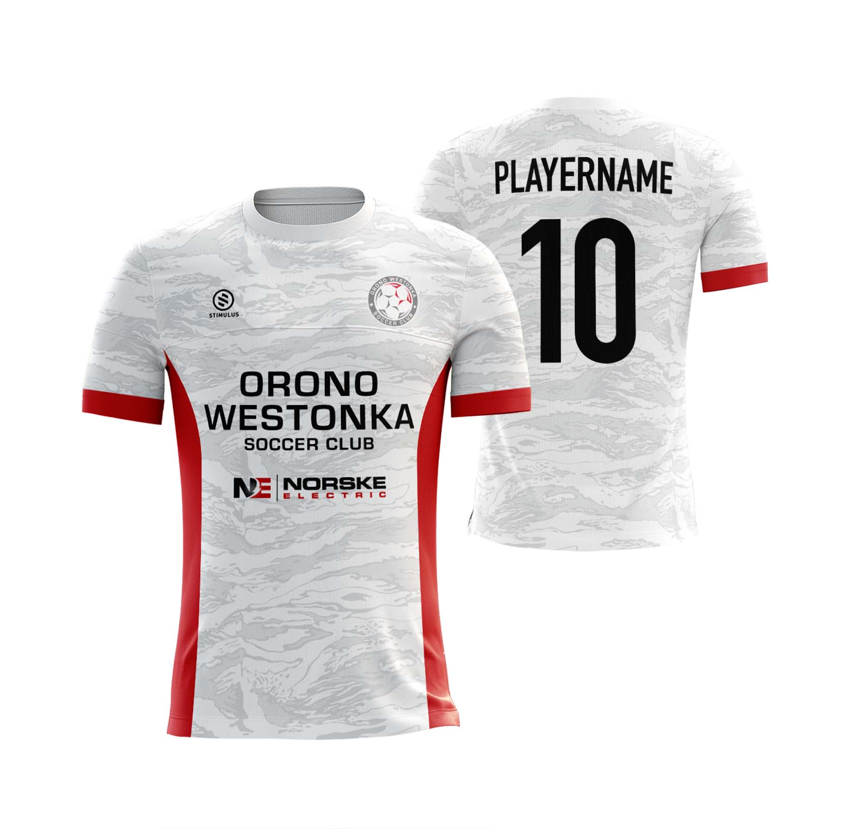 Orono Westonka Soccer Club - White Game Jersey