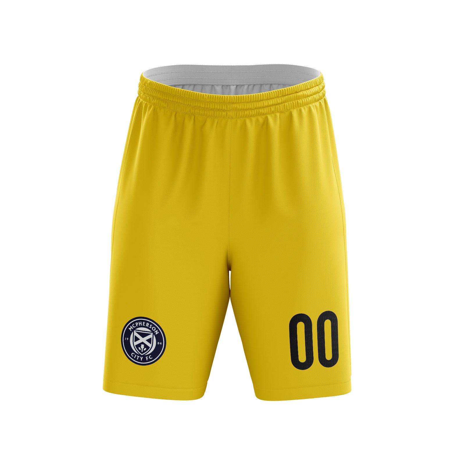 McPherson City - Yellow Goalkeeper Game Shorts