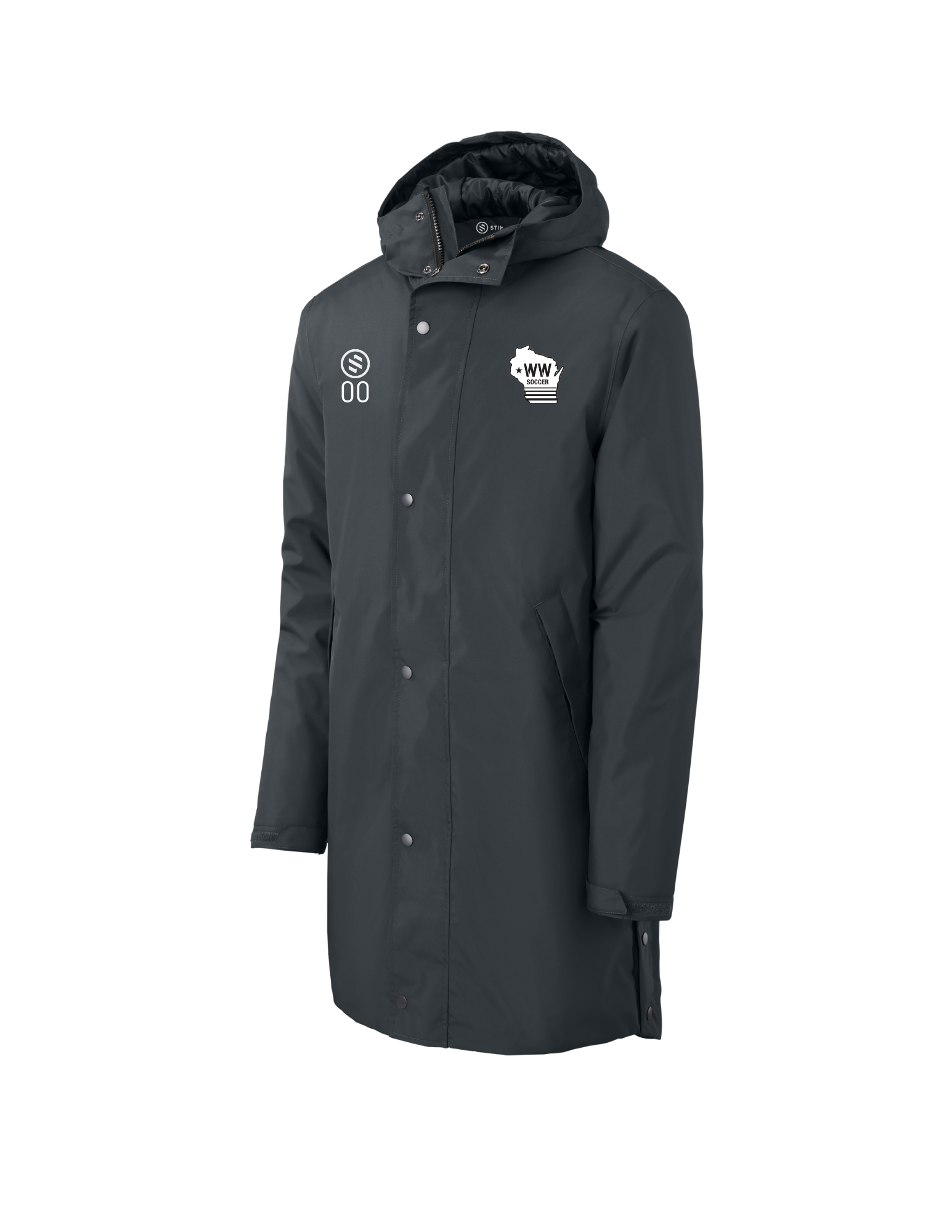 Western Wisconsin Coaches - Sideline Parka - Adult - Graphite