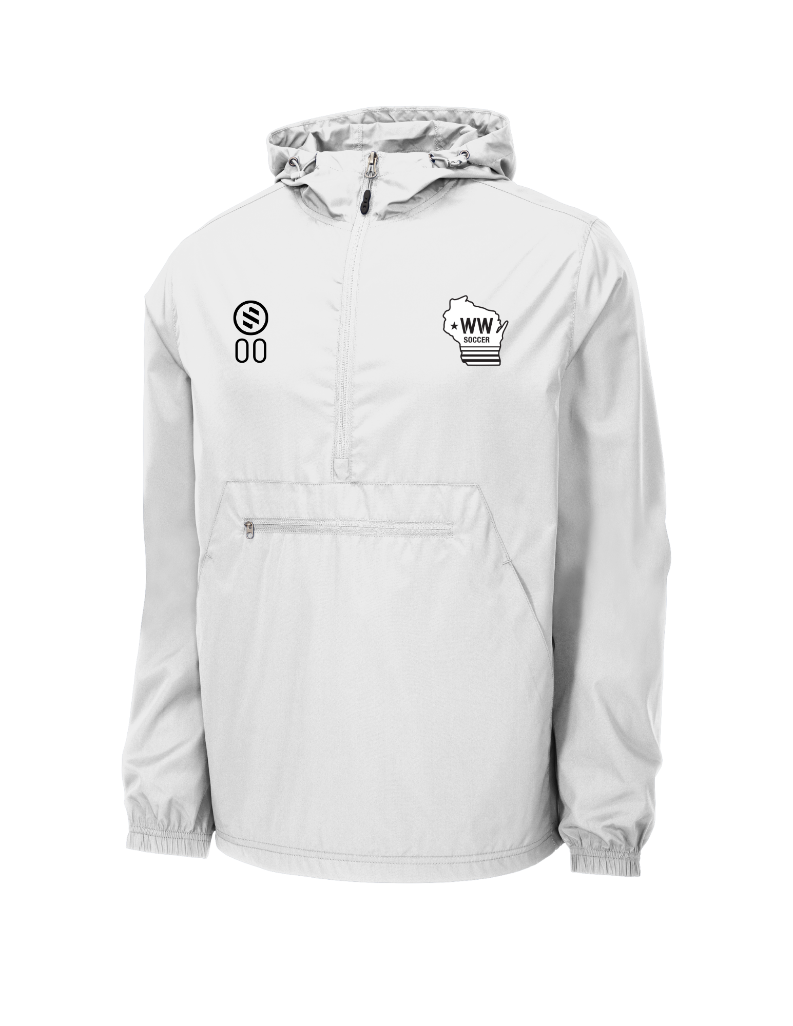 Western Wisconsin Coaches - Performance Windbreaker - Adult - White