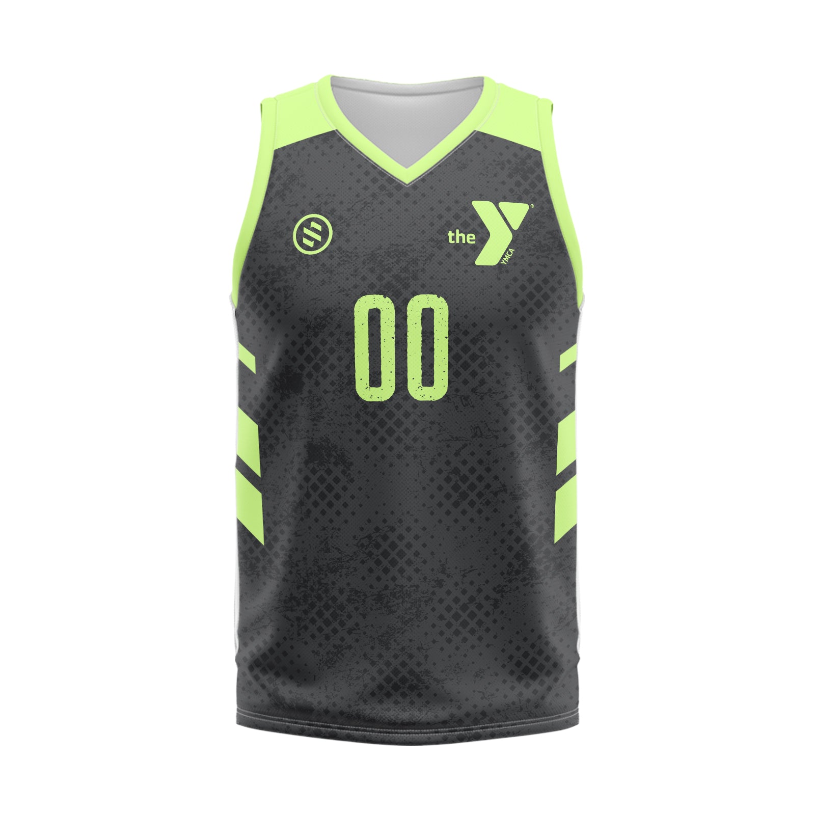 YMCA CTX Basketball - Green/GrayReversible Pinnie