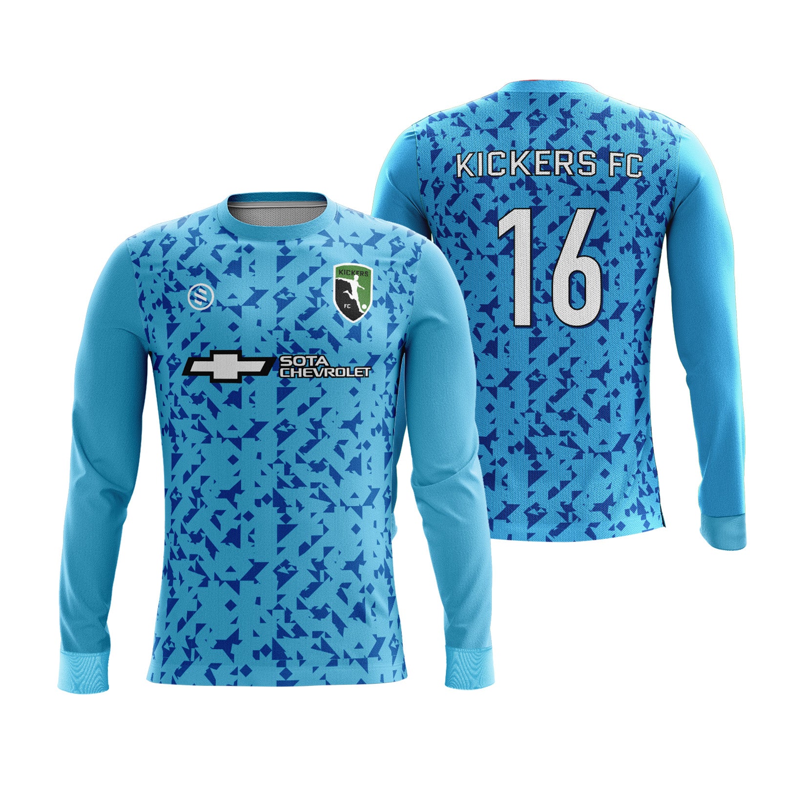 Kickers FC  - Blue Goalkeeper Jersey Long Sleeve