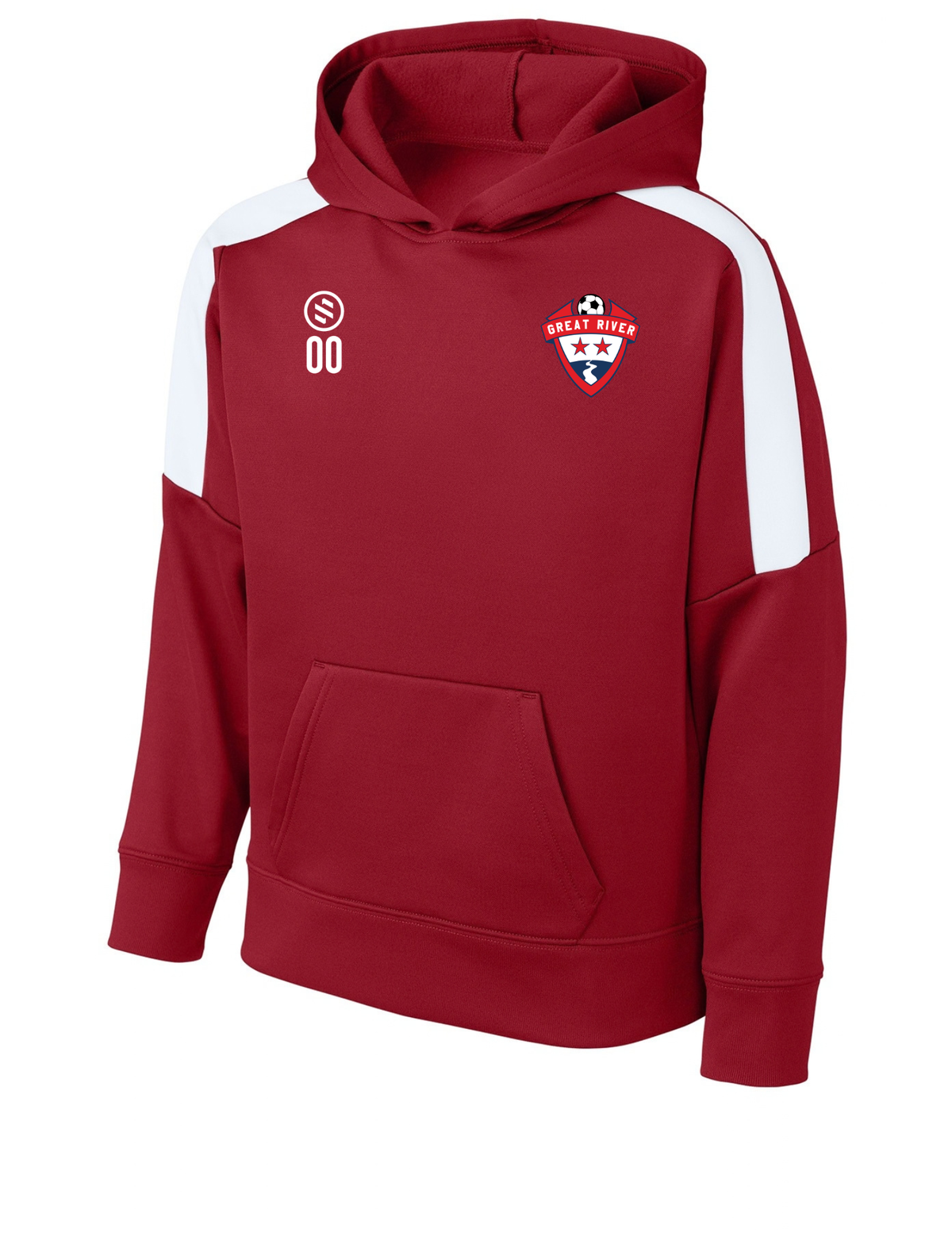 Great River SC - Performance Stripe Hoodie - Youth