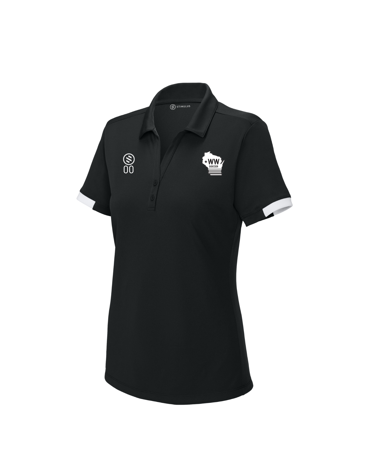 Western Wisconsin Coaches - Core Performance Polo - Women's - Black/ White