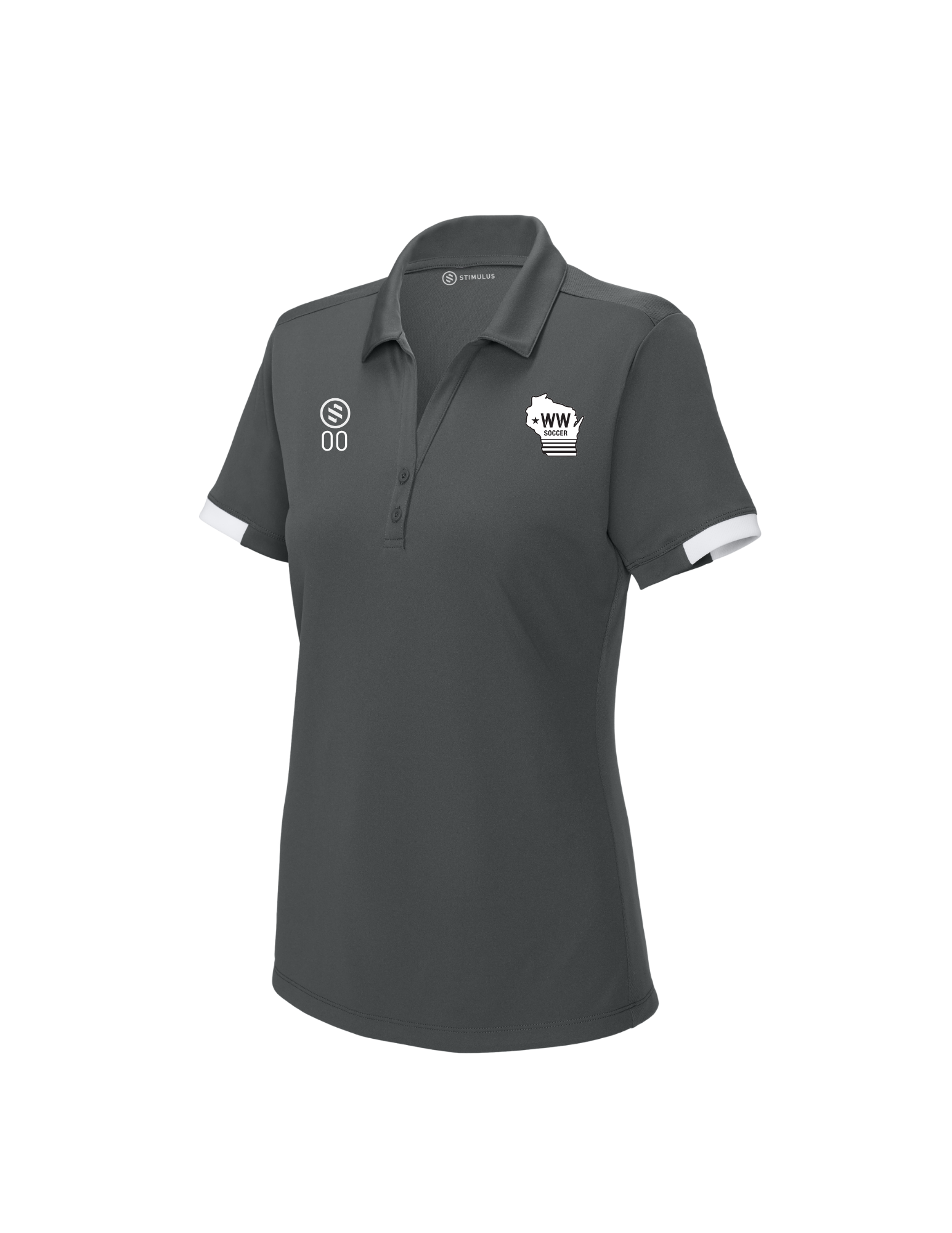Western Wisconsin Coaches - Core Performance Polo - Women's - Iron Grey/ White