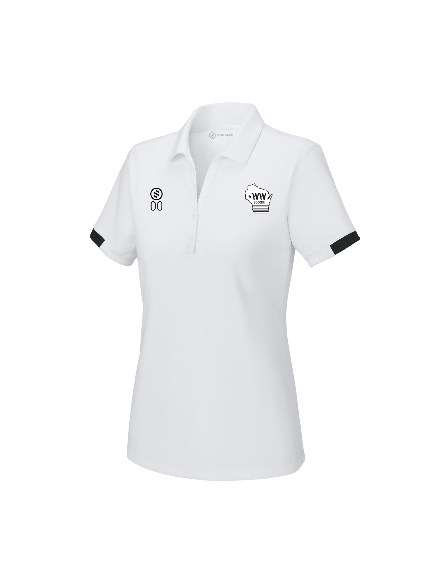 Western Wisconsin Coaches - Core Performance Polo - Women's - White/ Black