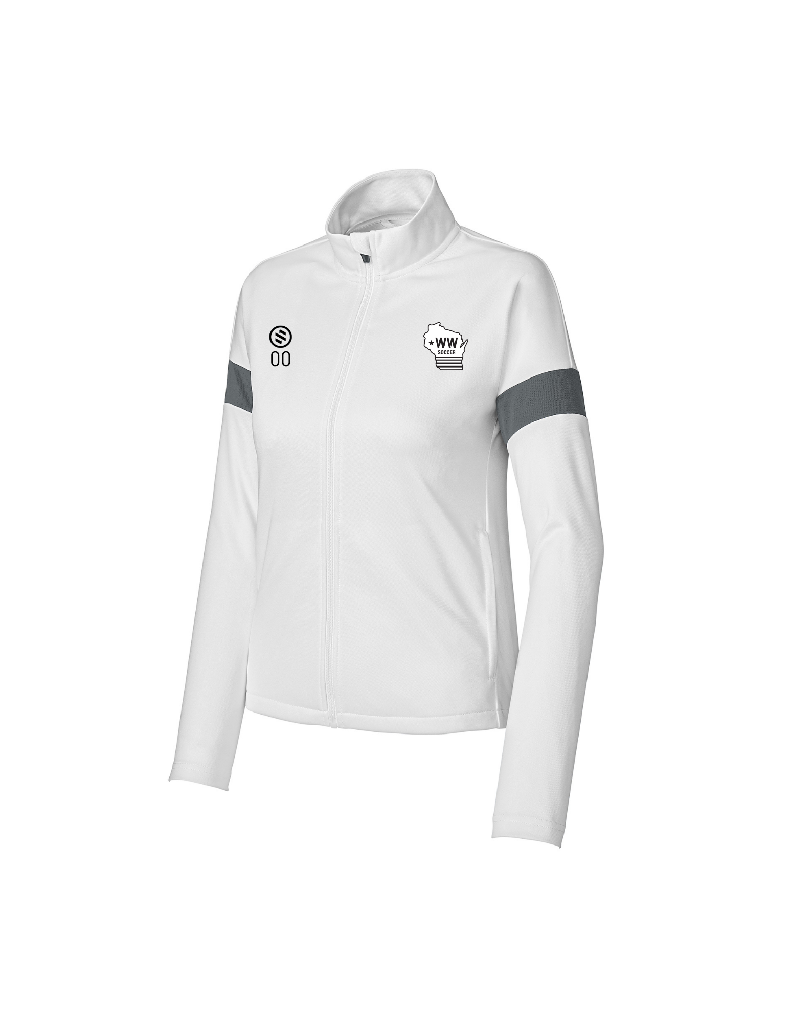 Western Wisconsin Coaches - Profit Full-Zip Jacket - Women's - White/ Iron Grey