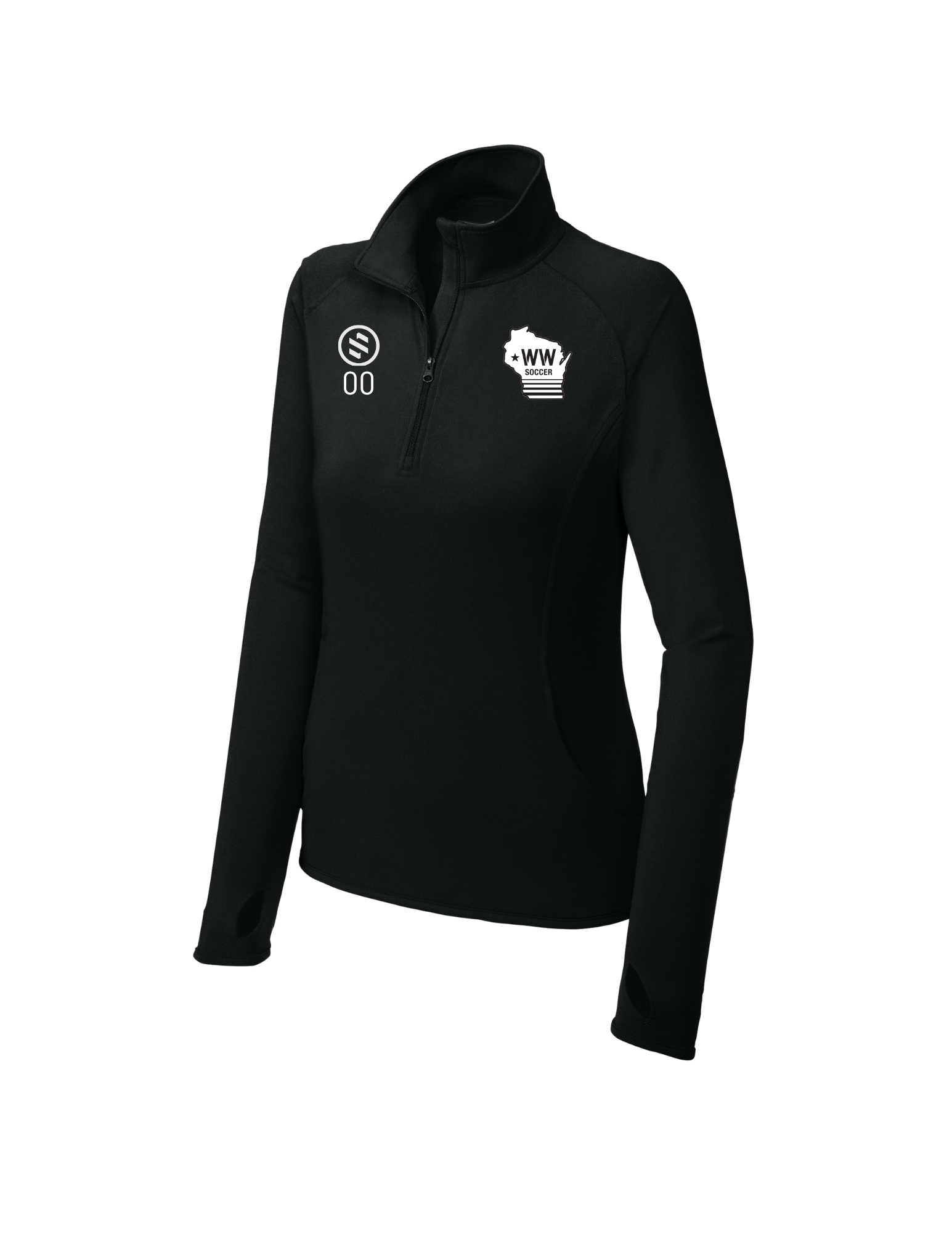 Western Wisconsin Coaches - 1/4-Zip Pullover - Women's - Black