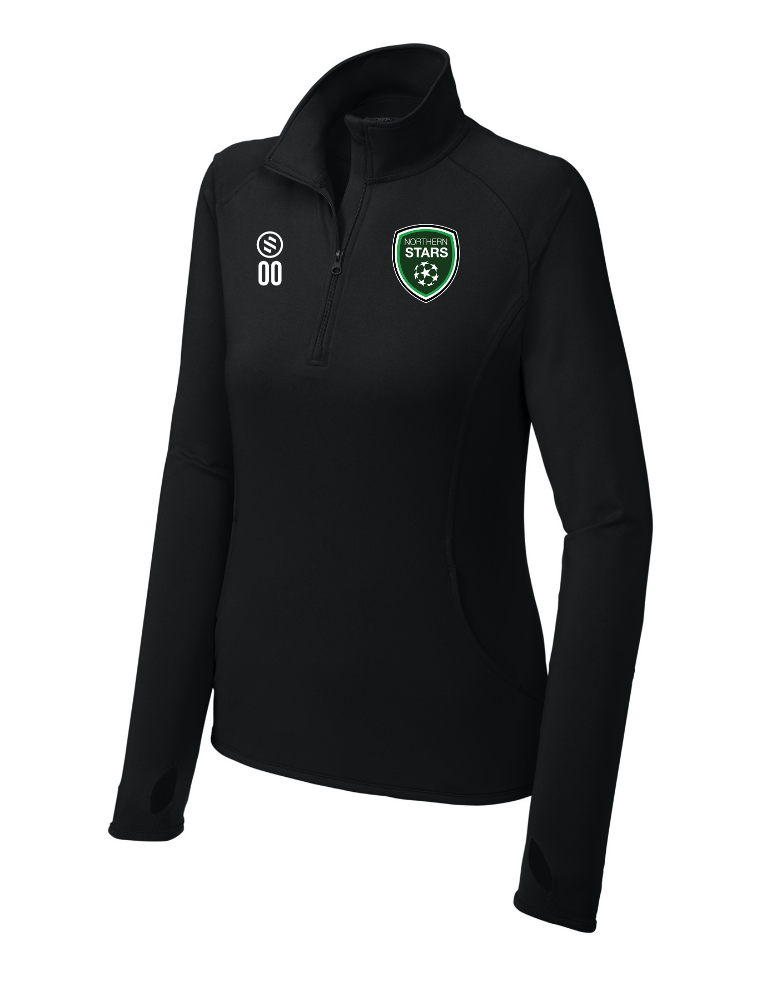 Northern Stars - 1/4-Zip Pullover - Women's - Black