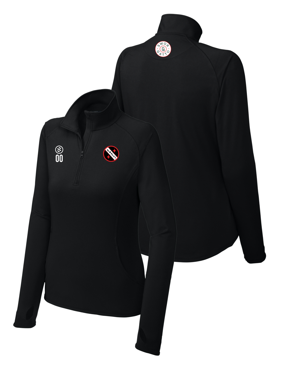 Tempest FC - 1/4-Zip Pullover - Women's - Black
