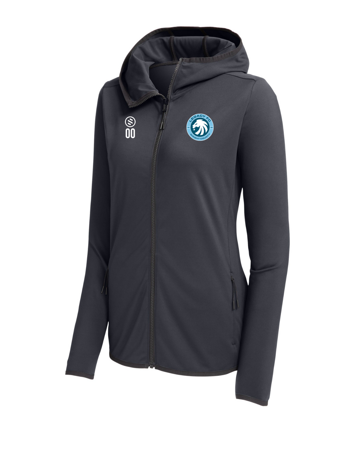 Legacy FC Coaches - Performance Zip Hoodie - Women's - Graphite