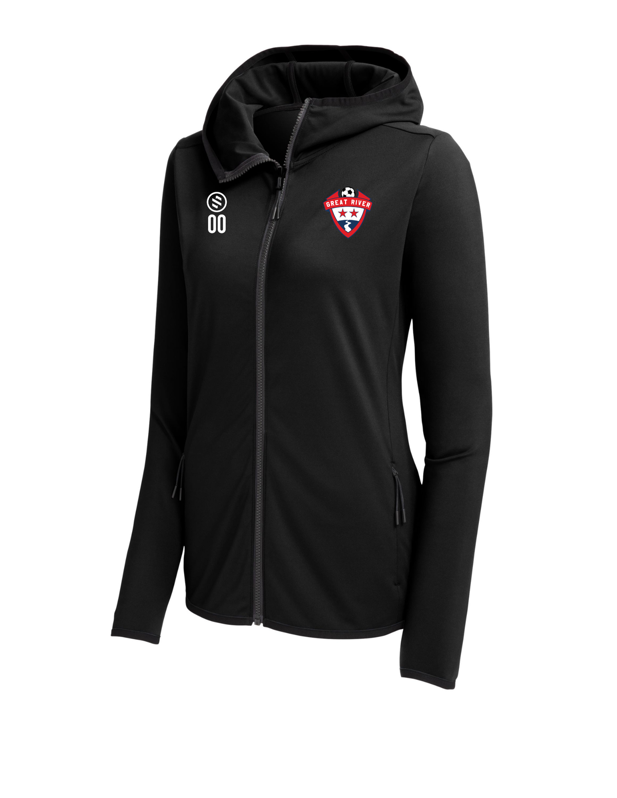 Great River SC - Performance Zip Hoodie – Women's
