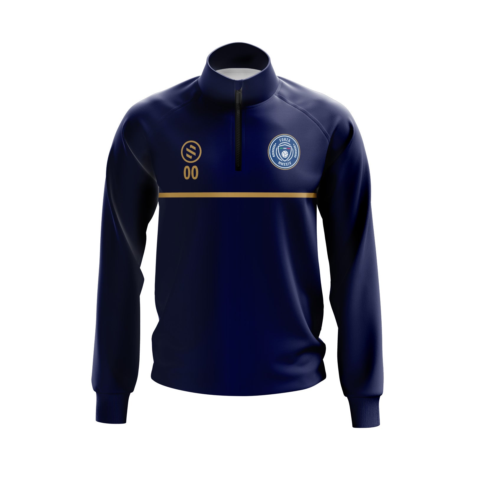 Forza - Navy Blue Half Zip Jacket