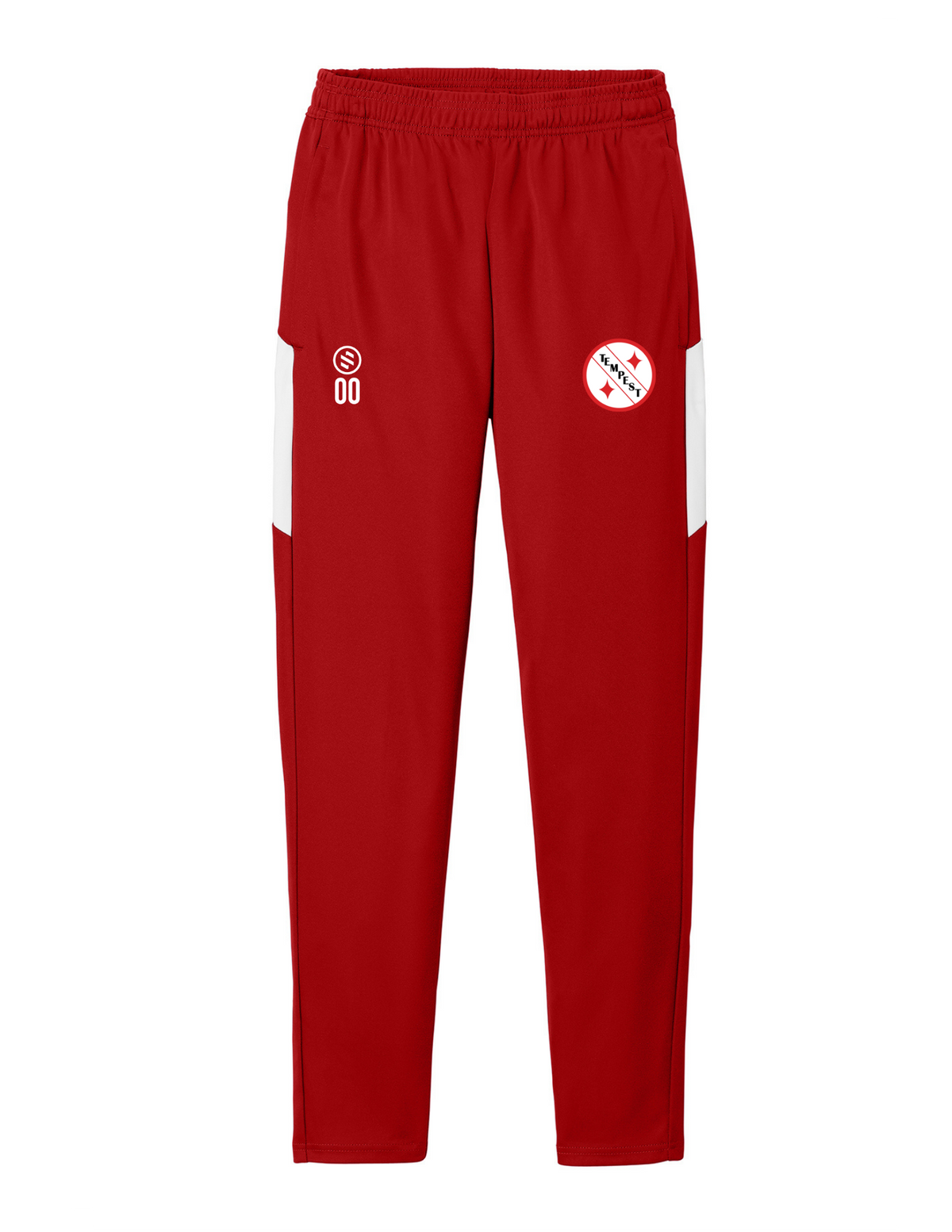 Tempest FC - Profit Tapered Pants - Men's - Deep Red/ White