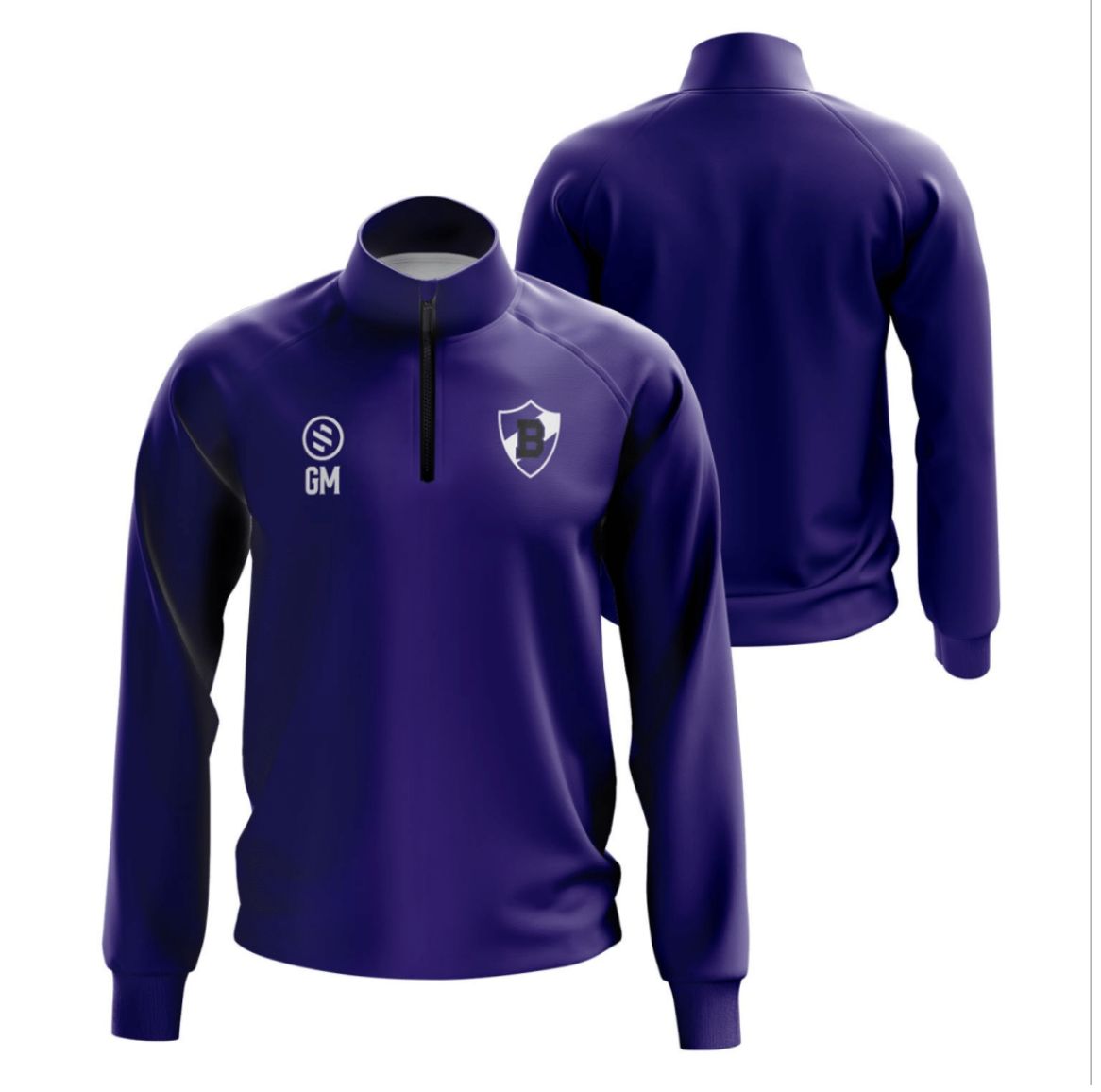 Buffalo Bison Soccer - Purple 1/4 Zip Jacket