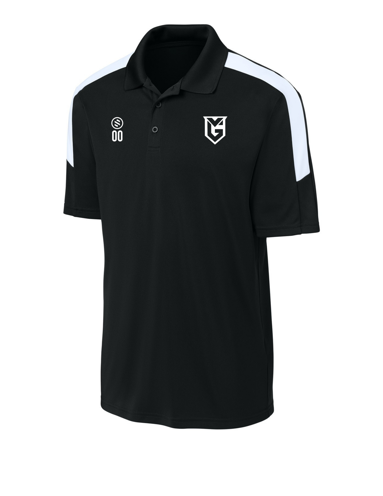 VSA Guardian - Performance Stripe Polo - Men's - Black/ White