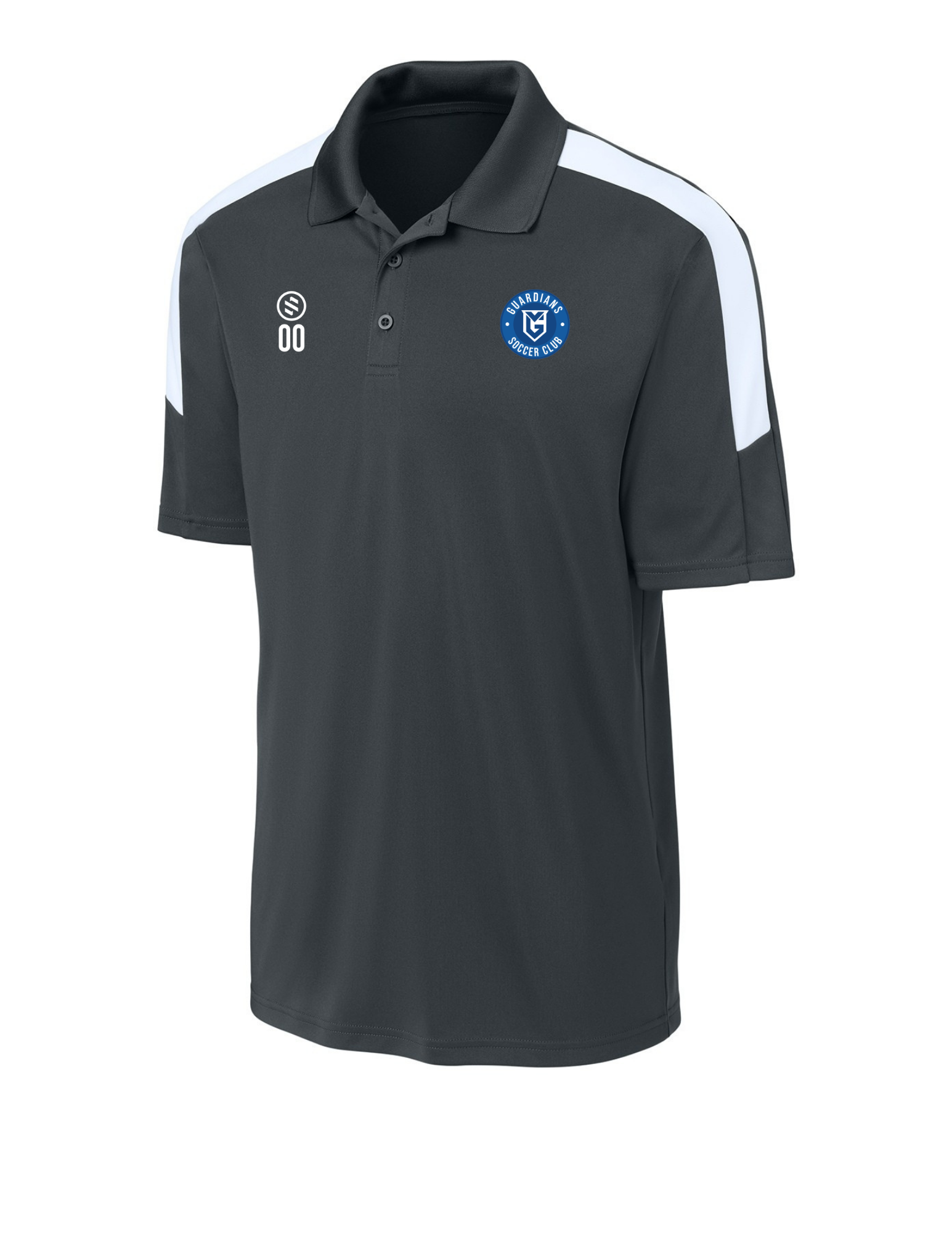 VSA Guardian - Performance Stripe Polo - Men's - Iron Grey/ White