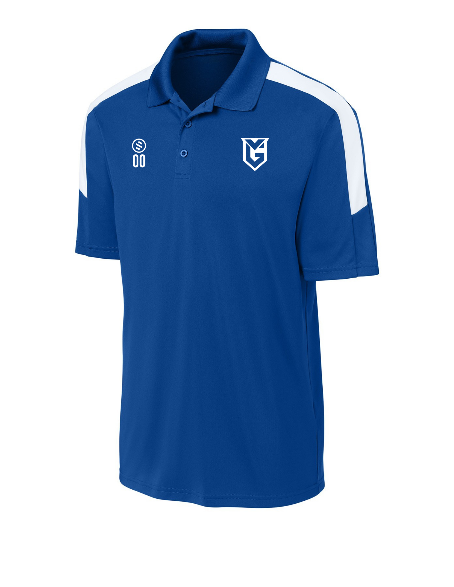 VSA Guardian - Performance Stripe Polo - Men's - True Royal/ White
