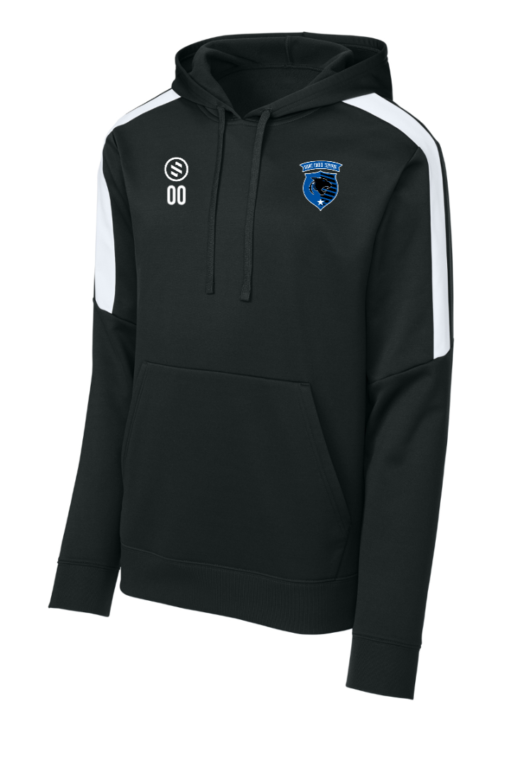 St.Croix Central Boys - Performance Stripe Hoodie - Adult - Black/White