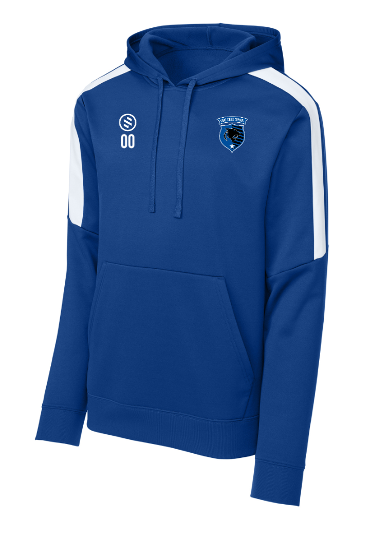 St.Croix Central Boys - Performance Stripe Hoodie - Adult - True Royal/White