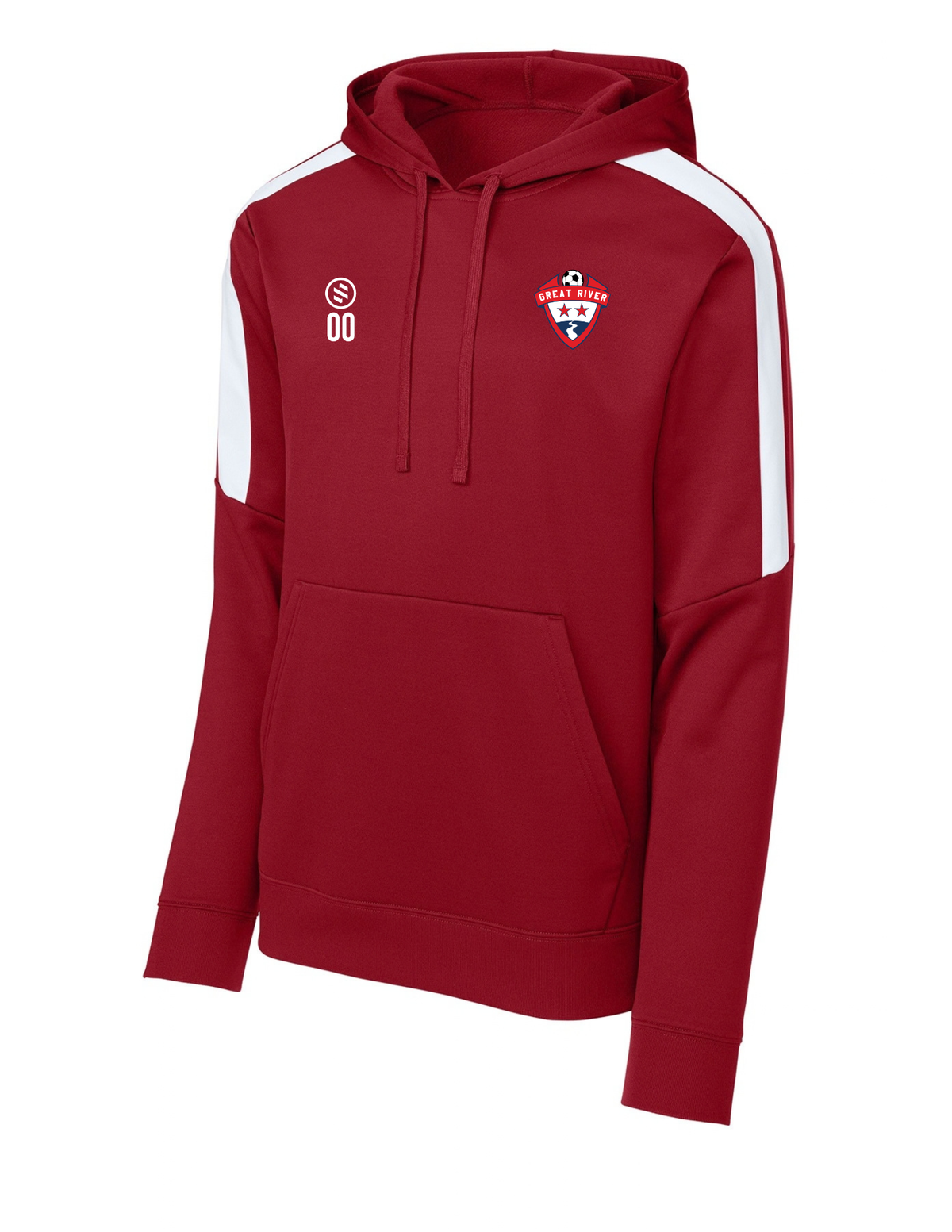 Great River SC - Performance Stripe Hoodie - Adult