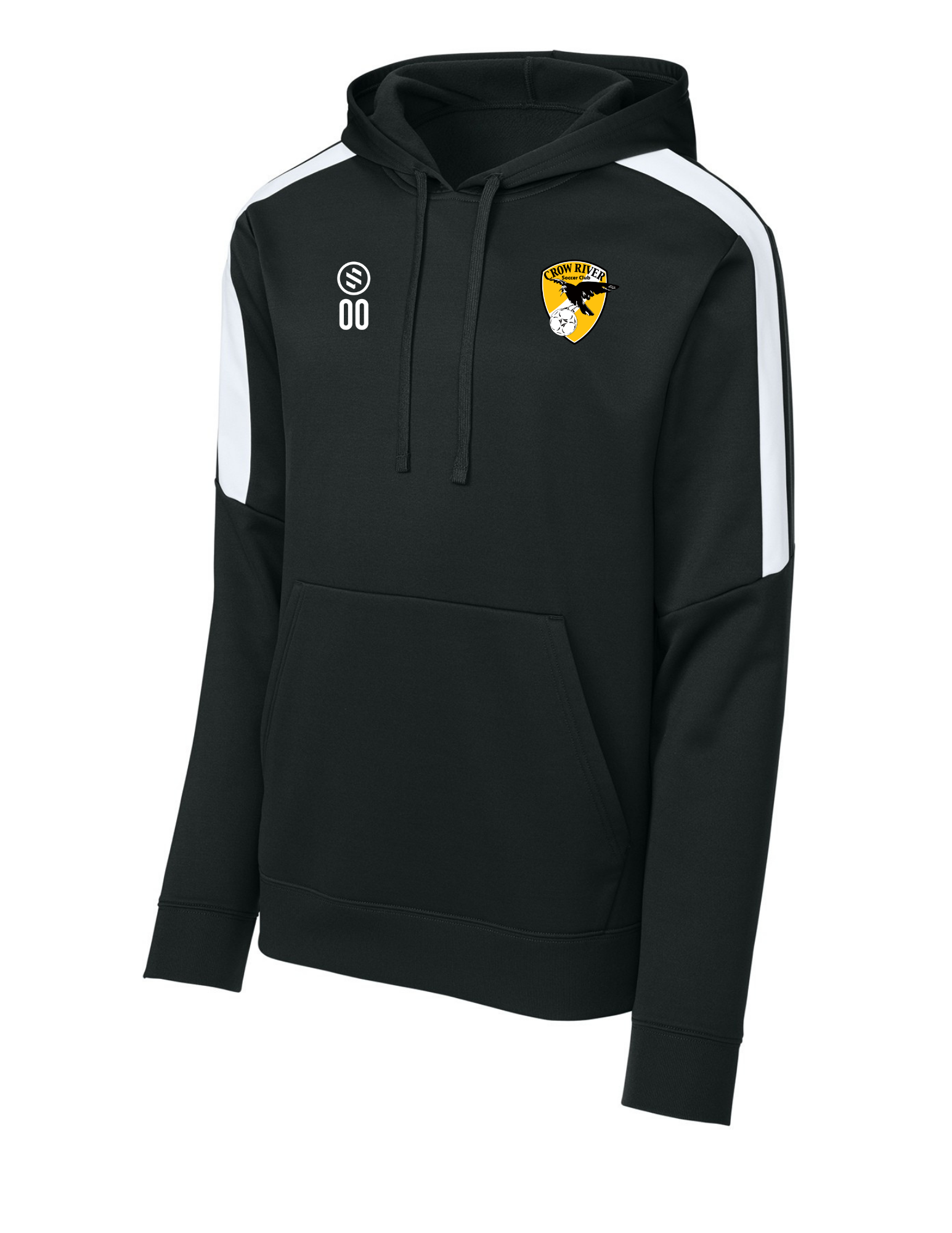 Crow River - Performance Stripe Hoodie - Adult