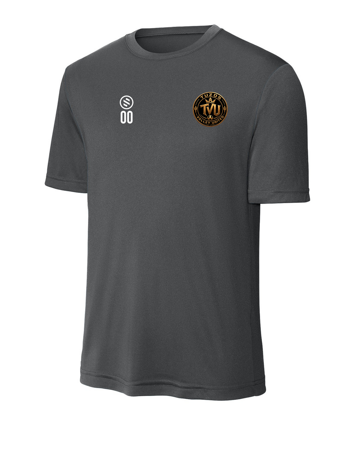 Tuzos Valley United - Competitor Crew Tee - Adult - Iron Grey
