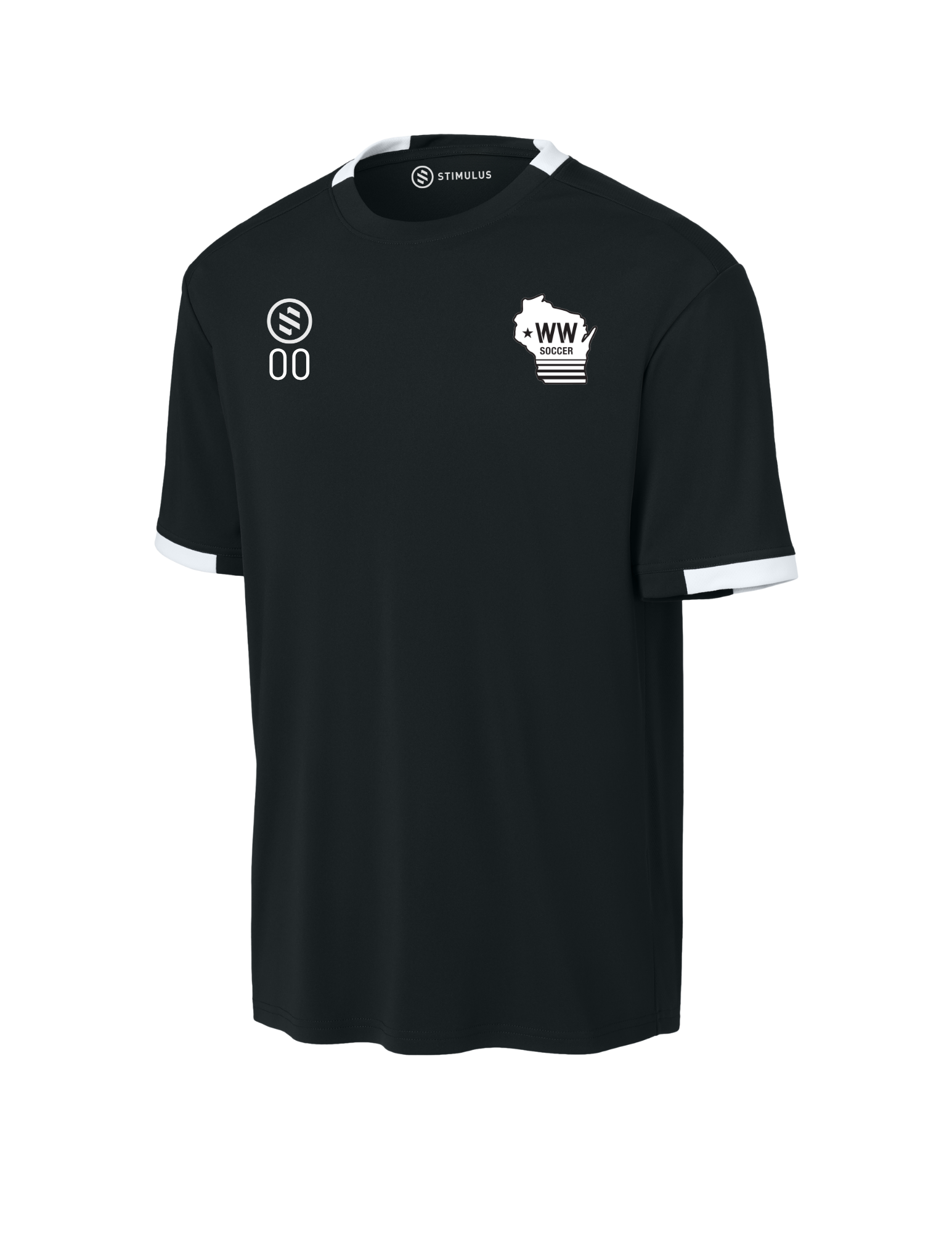 Western Wisconsin Coaches - Core Performance Tee - Adult - Black/ White