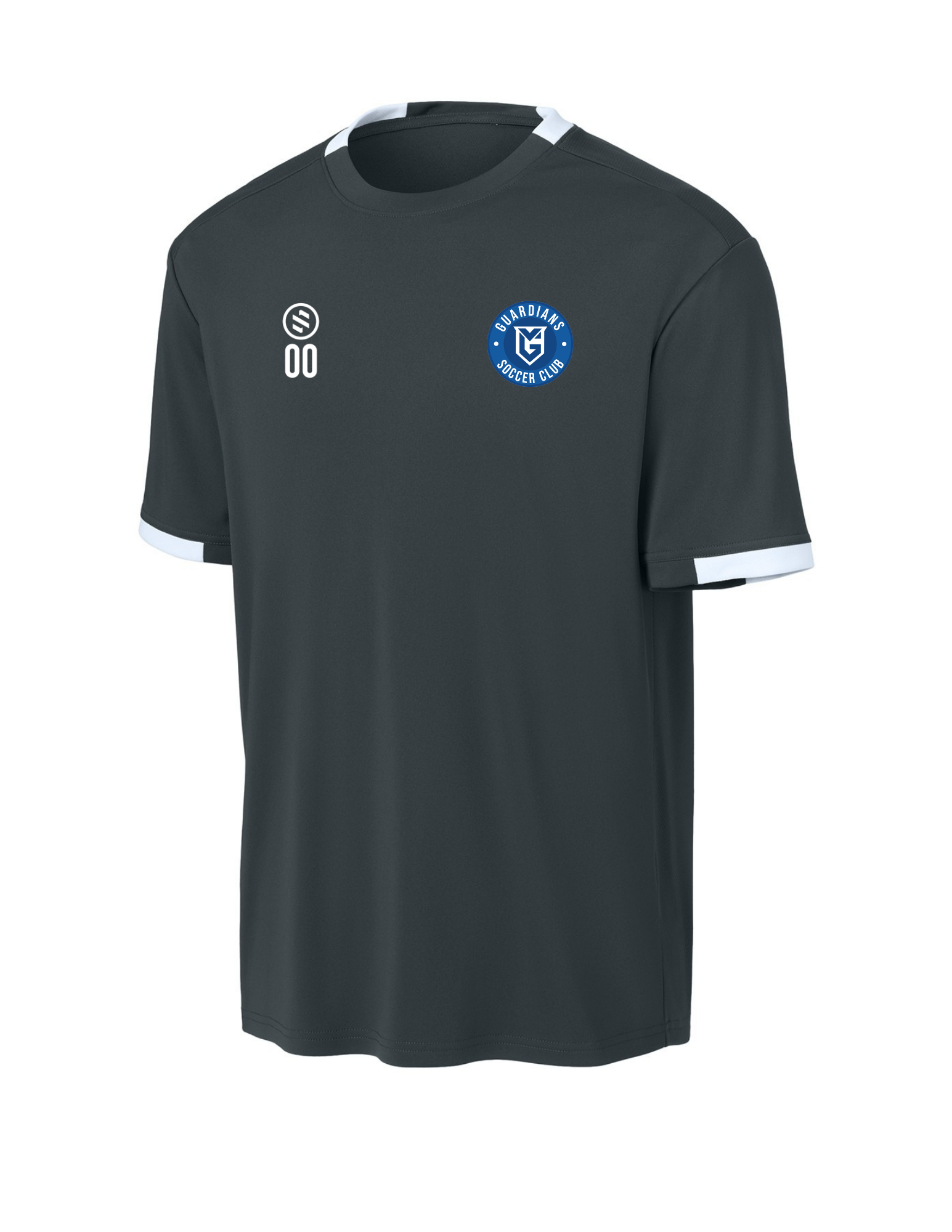 VSA Guardian - Core Performance Tee - Adult - Iron Grey/ White
