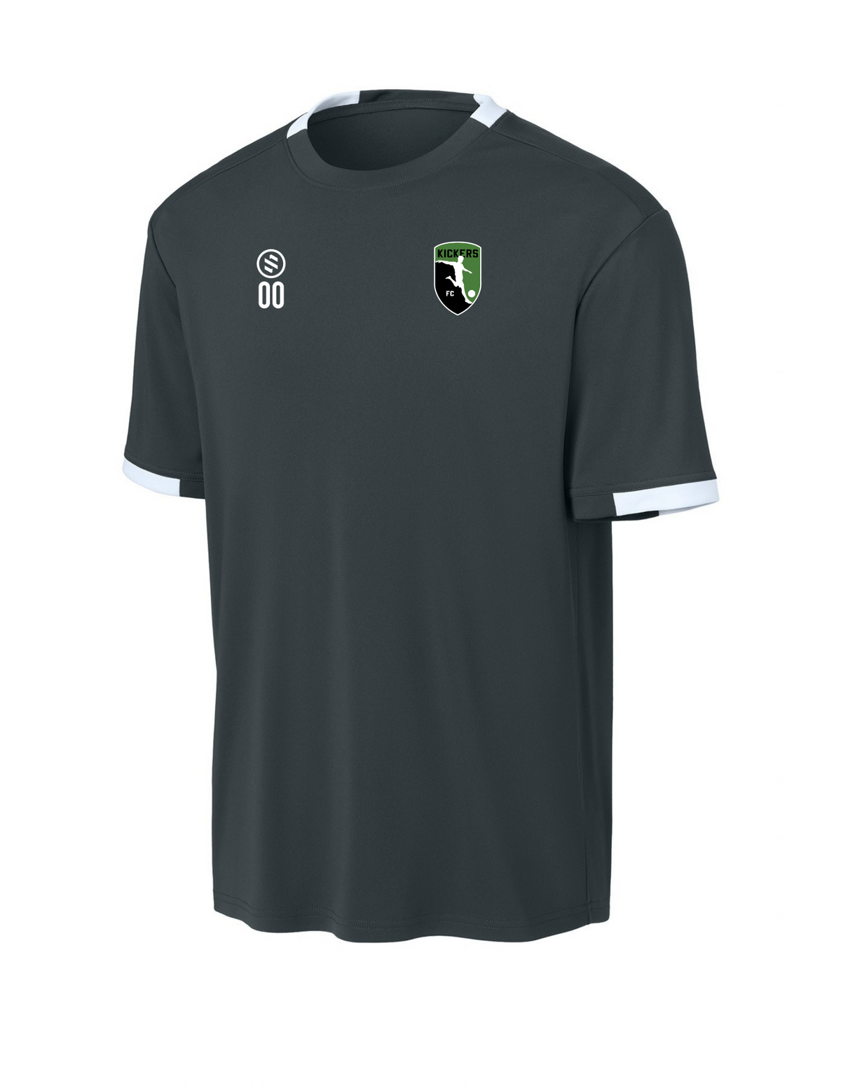 Kickers FC Coaches - Core Performance Tee - Adult - Iron Grey/ White