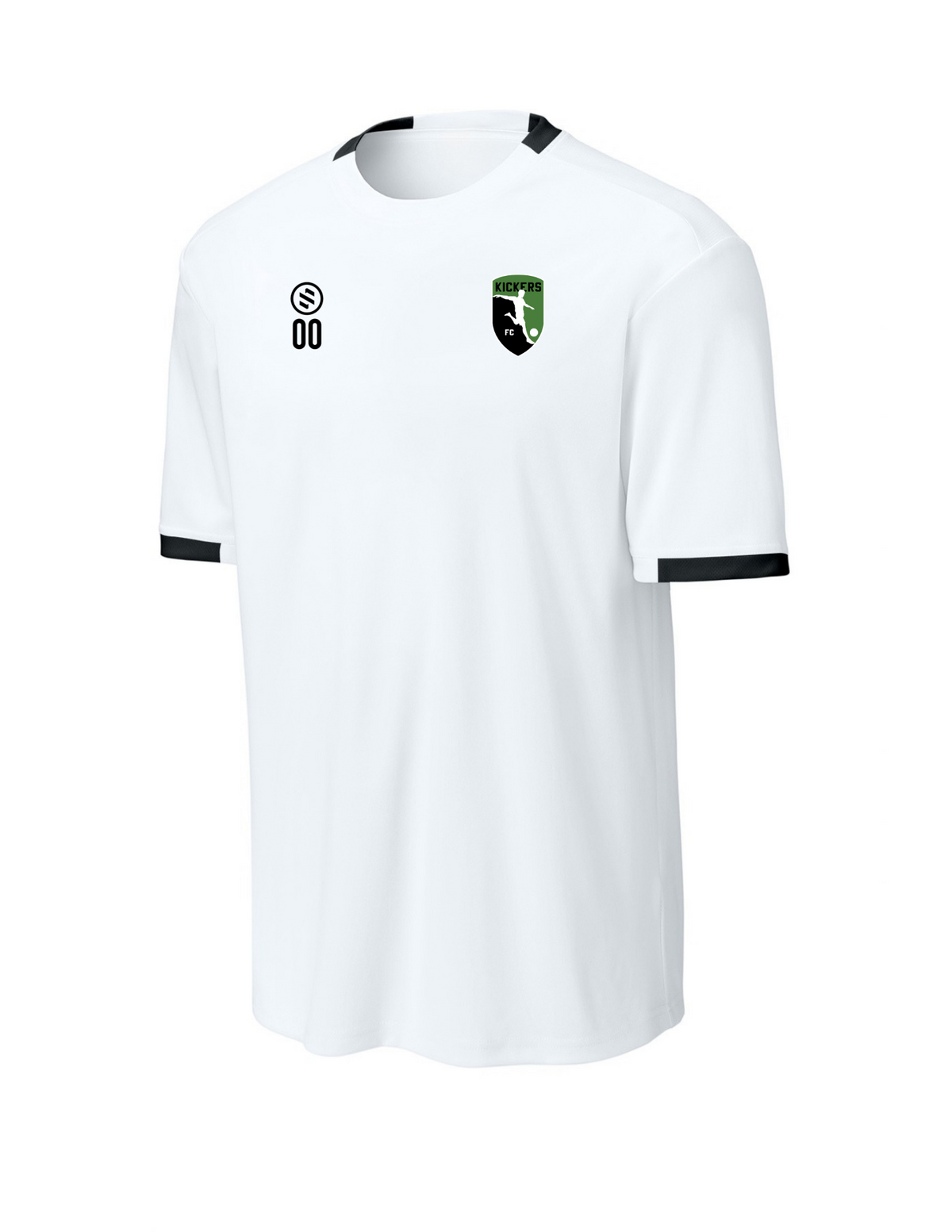 Kickers FC Coaches - Core Performance Tee - Adult - White/ Black