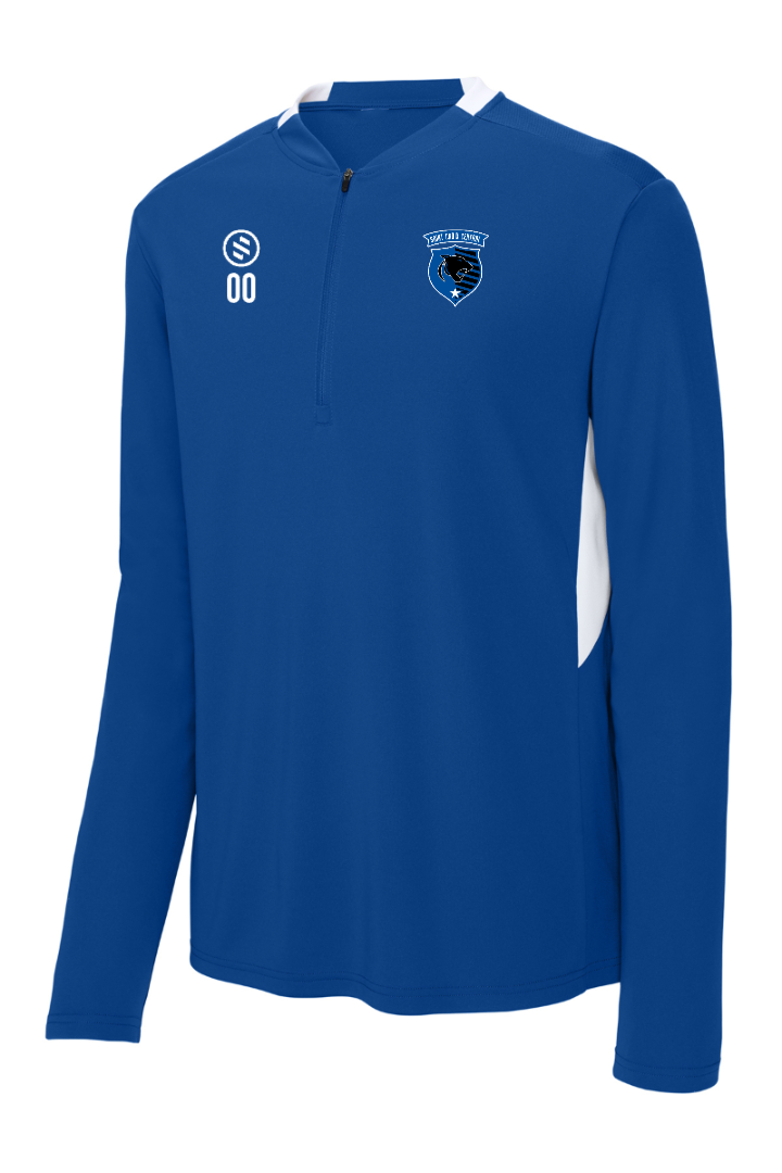 St.Croix Central Boys- Core Performance 1/4 Zip Pullover - True Royal/White