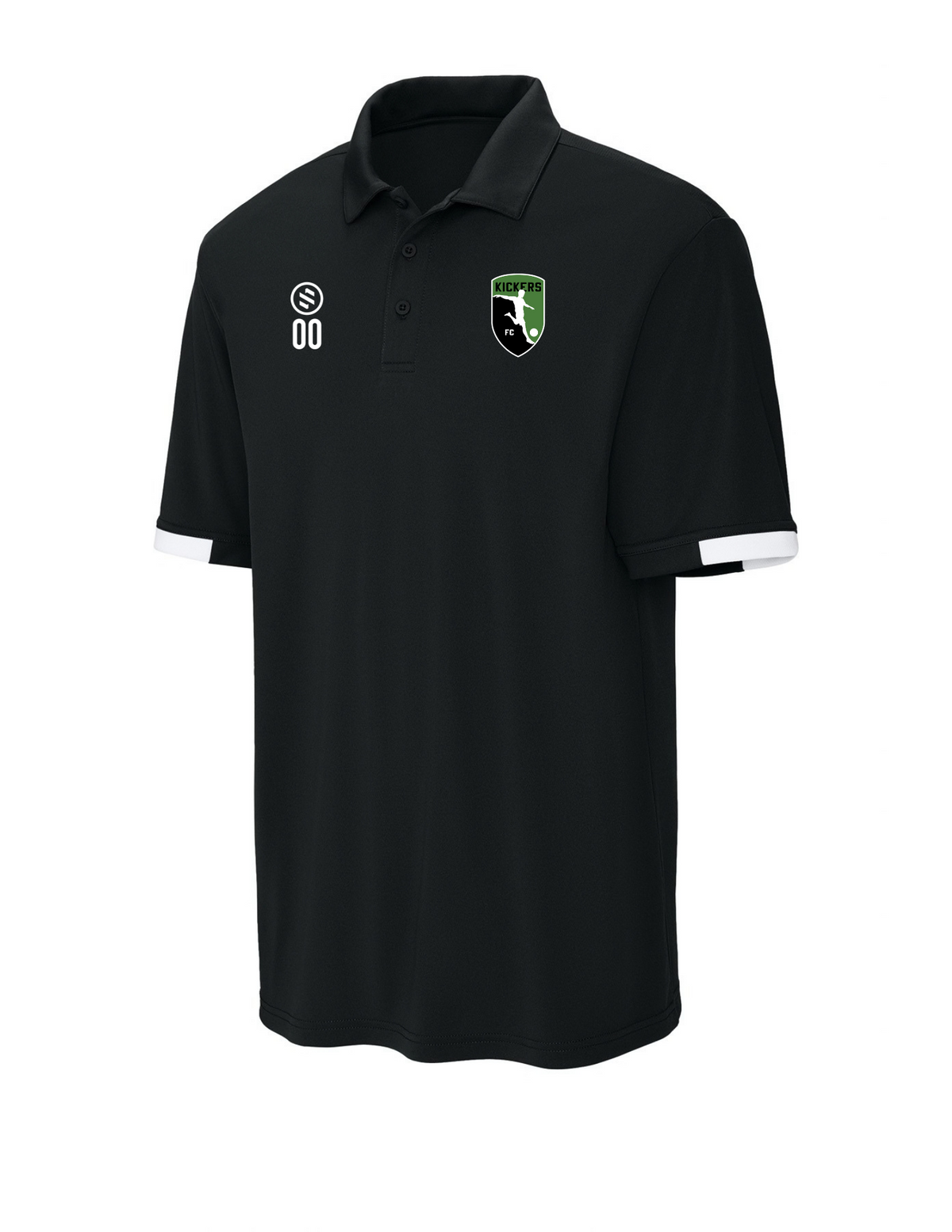 Kickers FC Coaches - Core Performance Polo - Men's - Black/ White