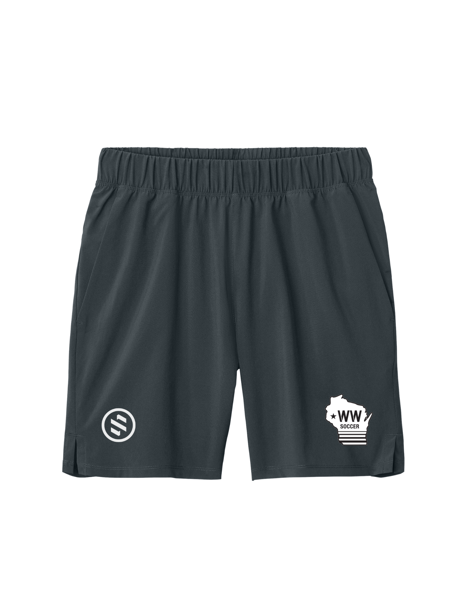 Western Wisconsin Coaches - Performance Pocket Shorts - Men's - Iron Grey