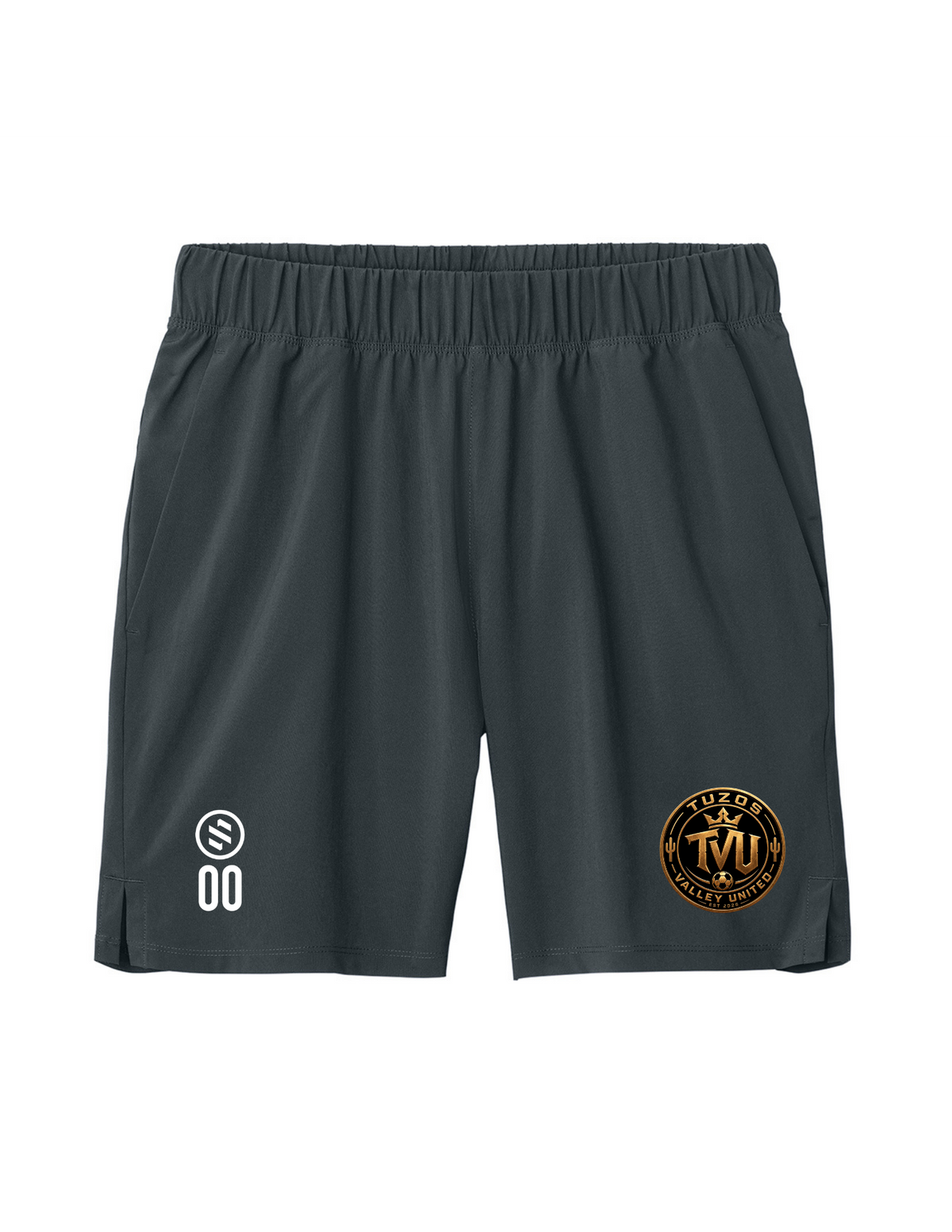 Tuzos Valley United - Performance Pocket Short – Men’s - Iron Grey