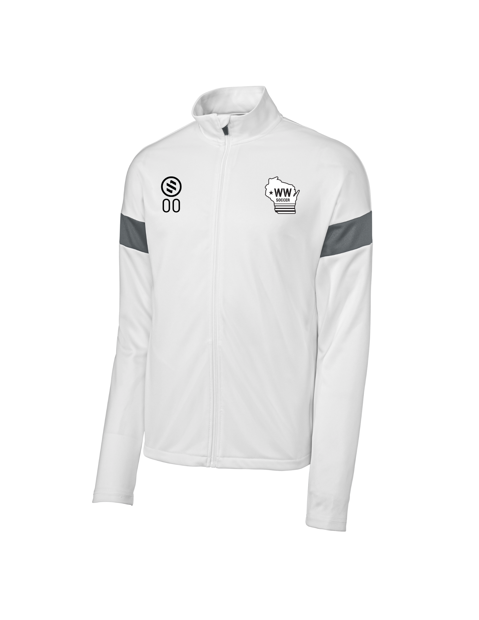 Western Wisconsin Coaches - Profit Full-Zip Jacket - Men's - White/ Iron Grey