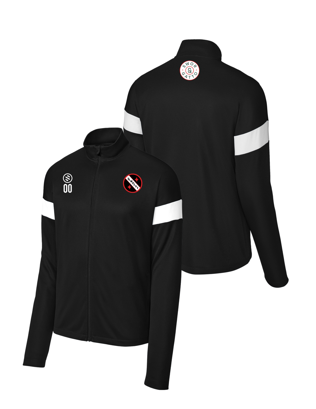 Tempest FC - ProFit Full Zip Jacket - Men's - Black/ White