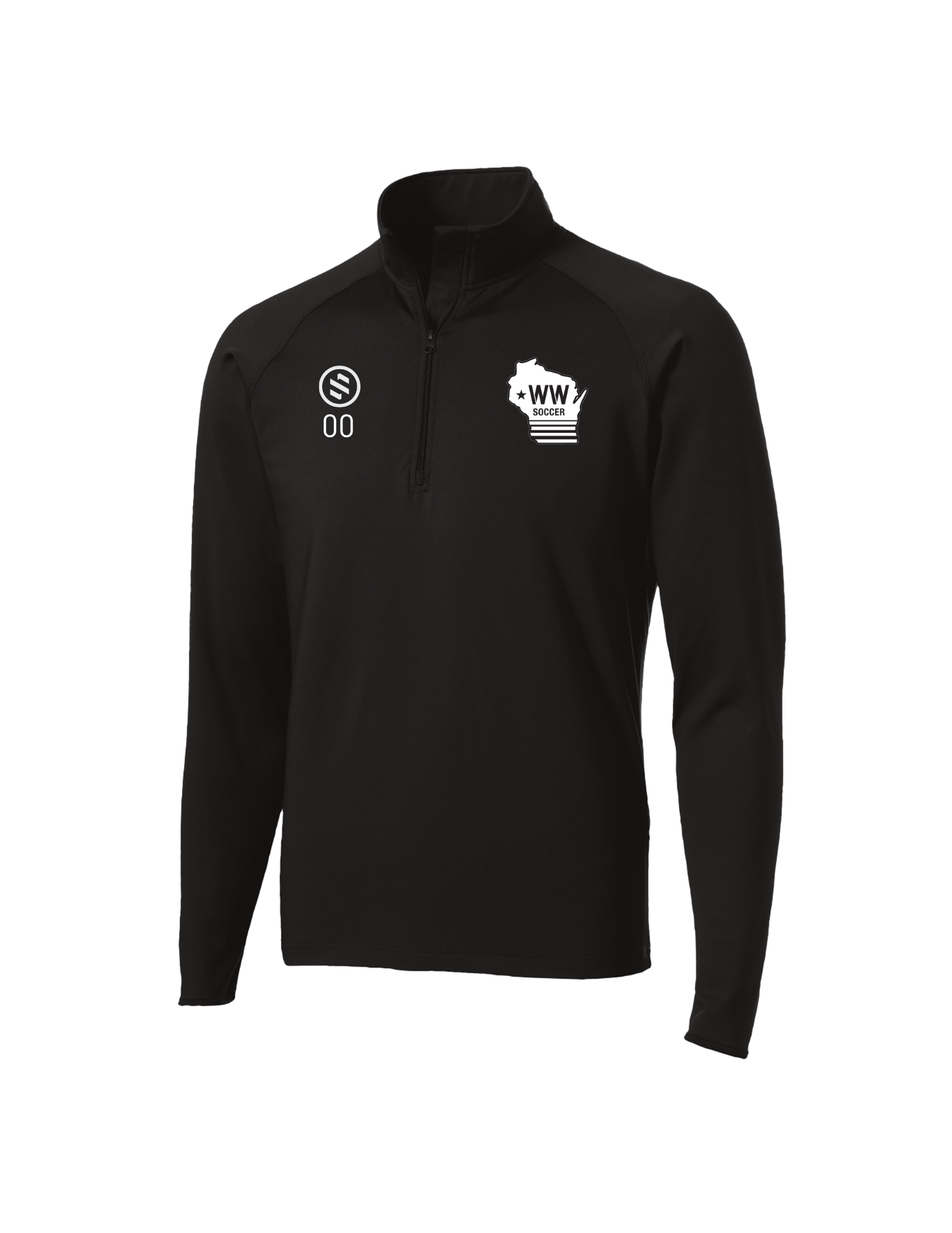 Western Wisconsin Coaches - 1/4-Zip Pullover - Men’s - Black