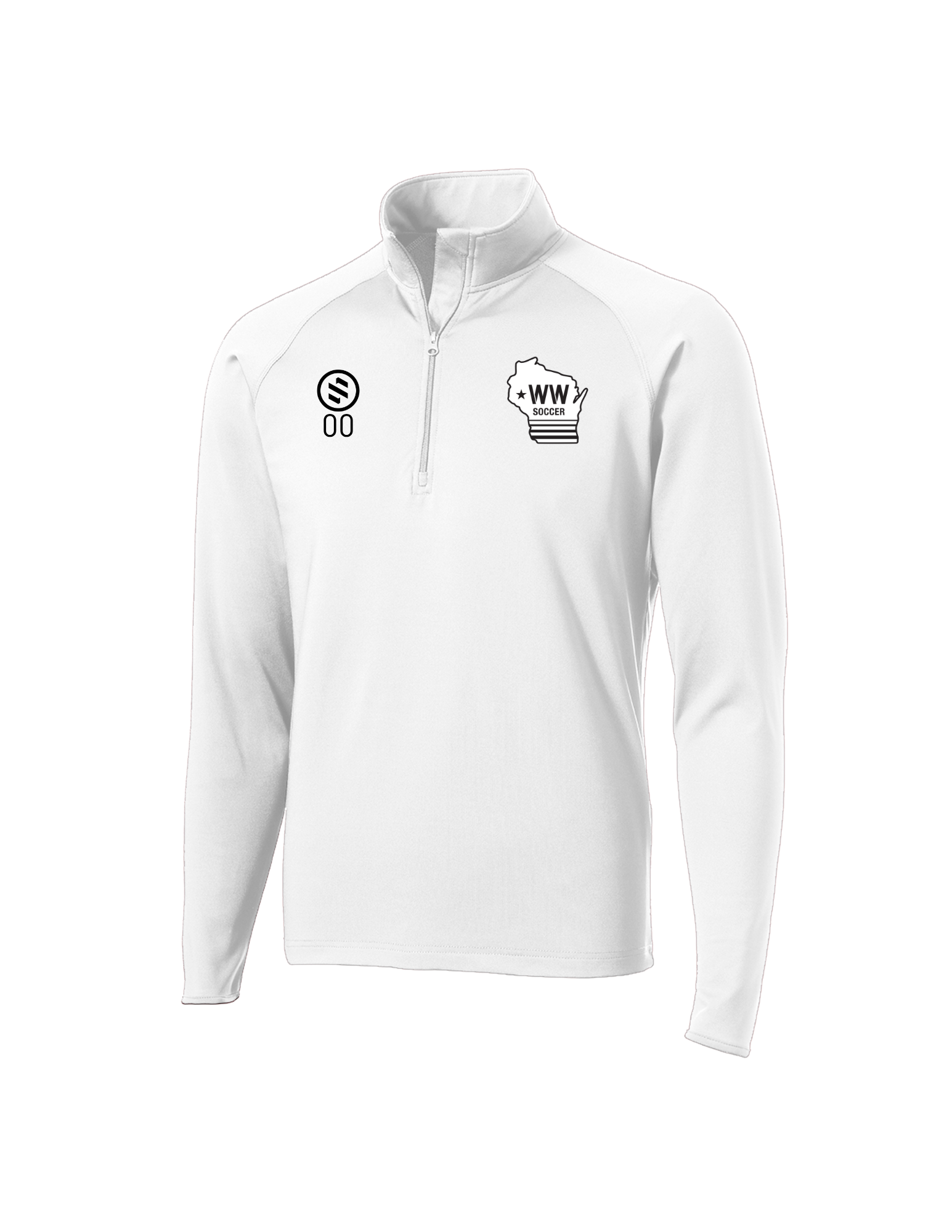 Western Wisconsin Coaches - 1/4-Zip Pullover - Men’s - White