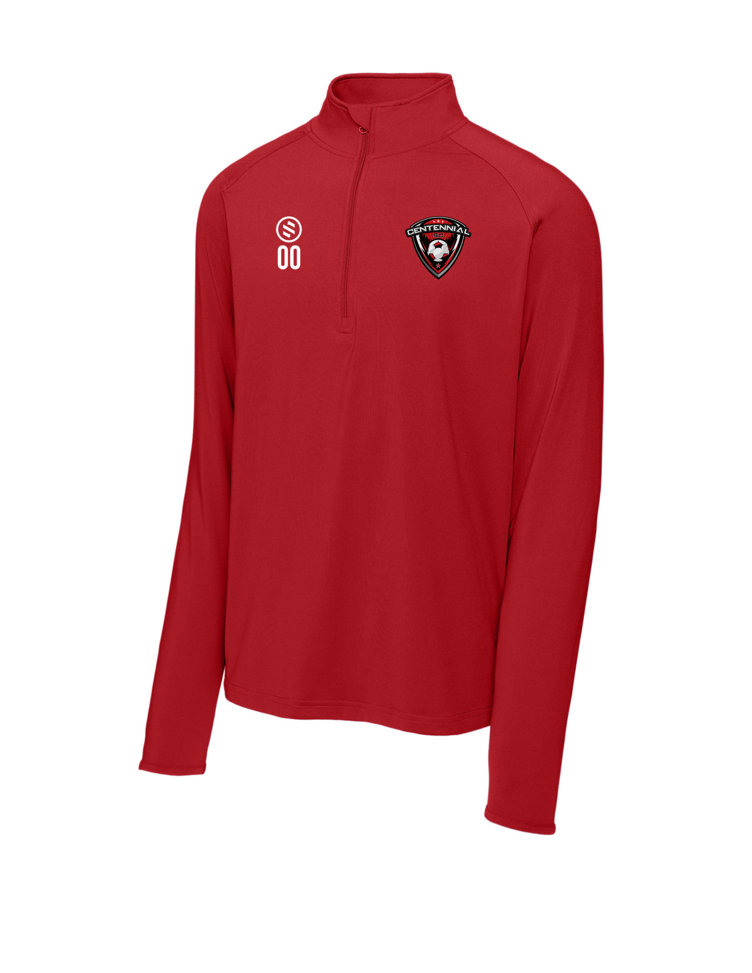 Centennial SC Coaches - 1/4-Zip Pullover - Men’s - True Red