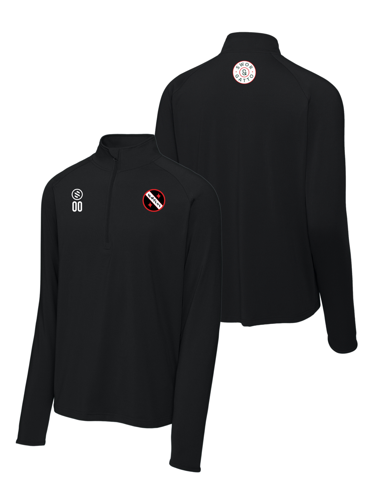 Tempest FC - 1/4-Zip Pullover - Men’s - Black