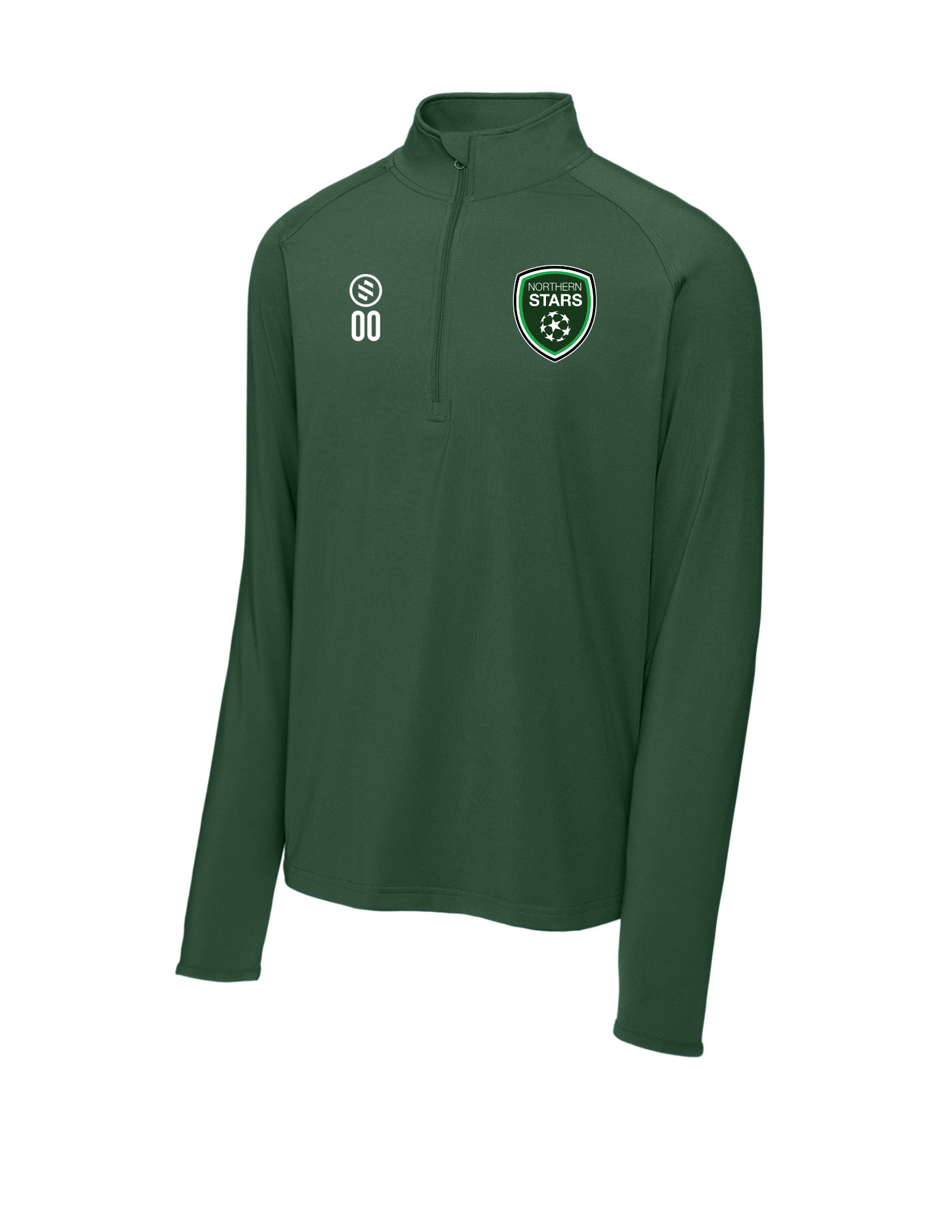 Northern Stars - 1/4-Zip Pullover - Men's - Forest Green